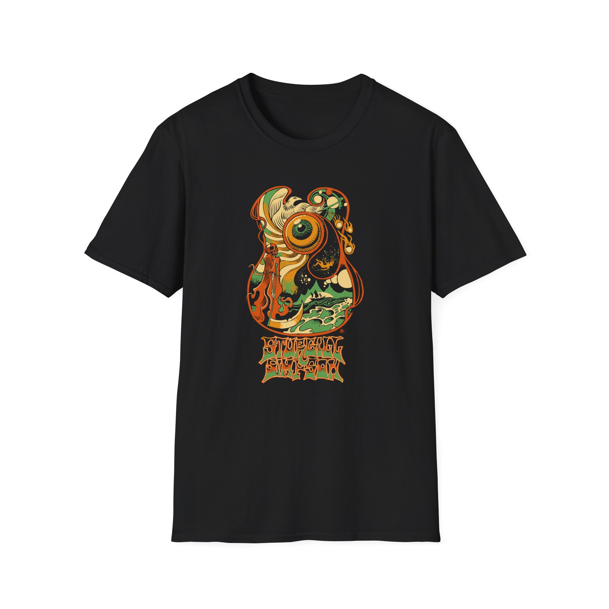 Sturgill Simpson Asteroid Guitar Tour Unisex Softstyle T-Shirt