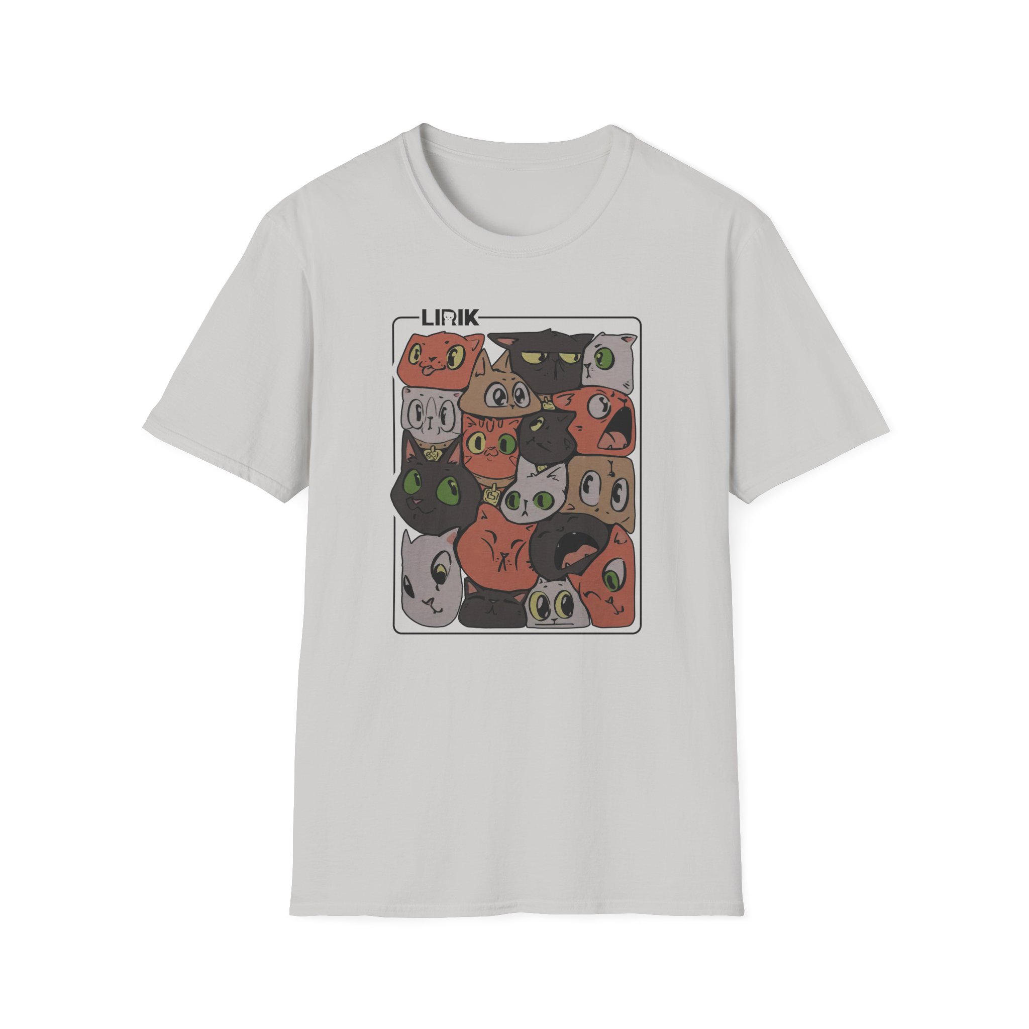 Lirik Squished Cat Jar Unisex Softstyle T-Shirt