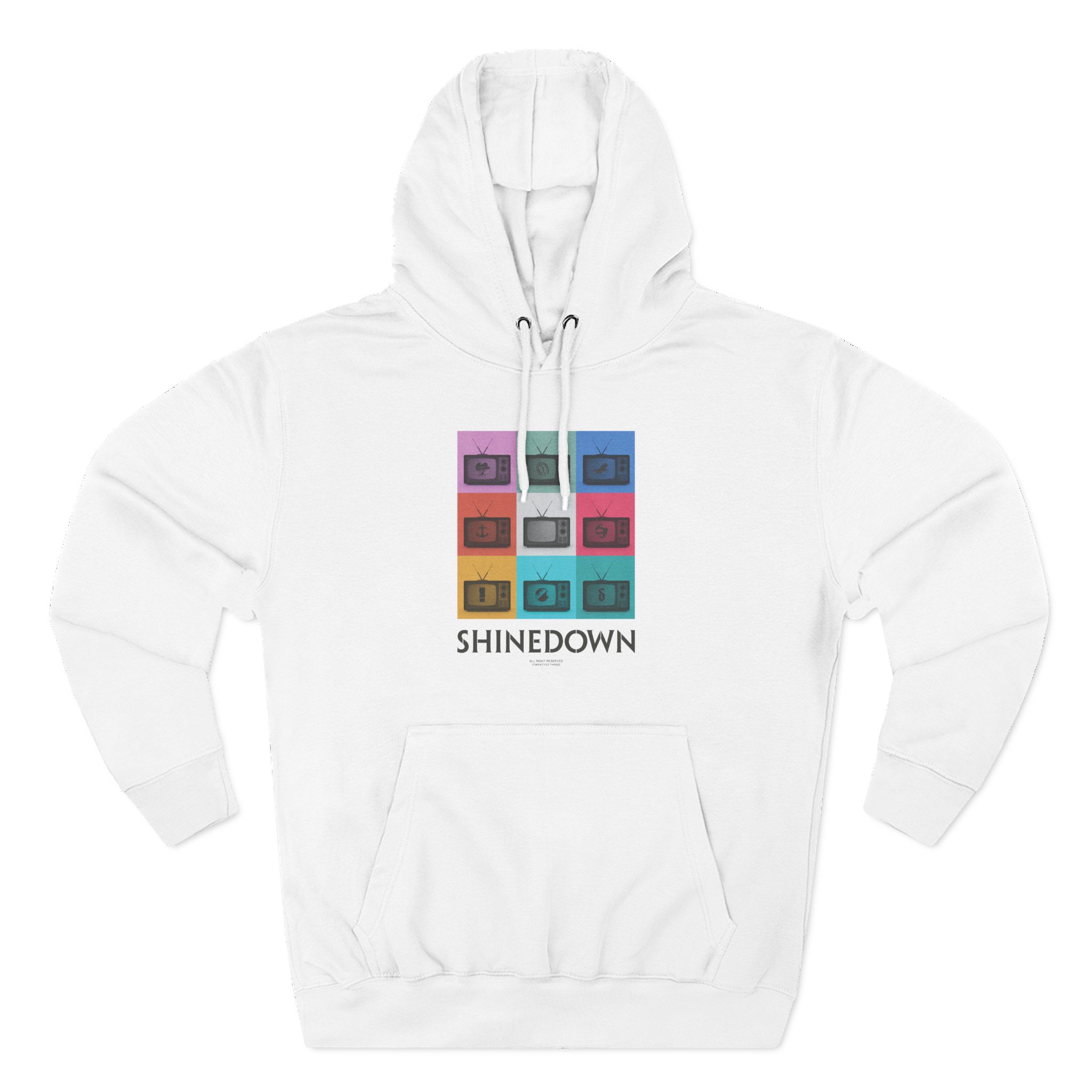 Shinedown TV Discography Three-Panel Fleece Hoodie