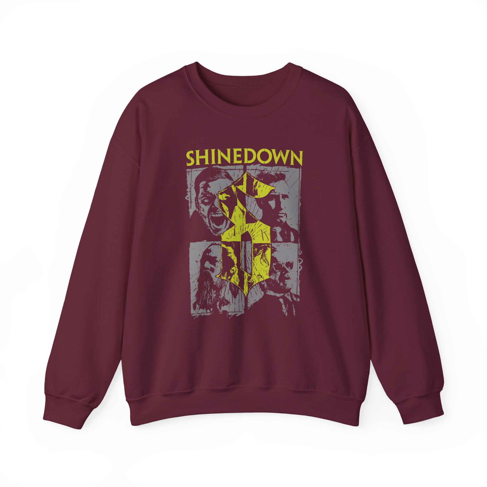 Shinedown Women's Photo Unisex Heavy Blendâ„¢ Crewneck Sweatshirt