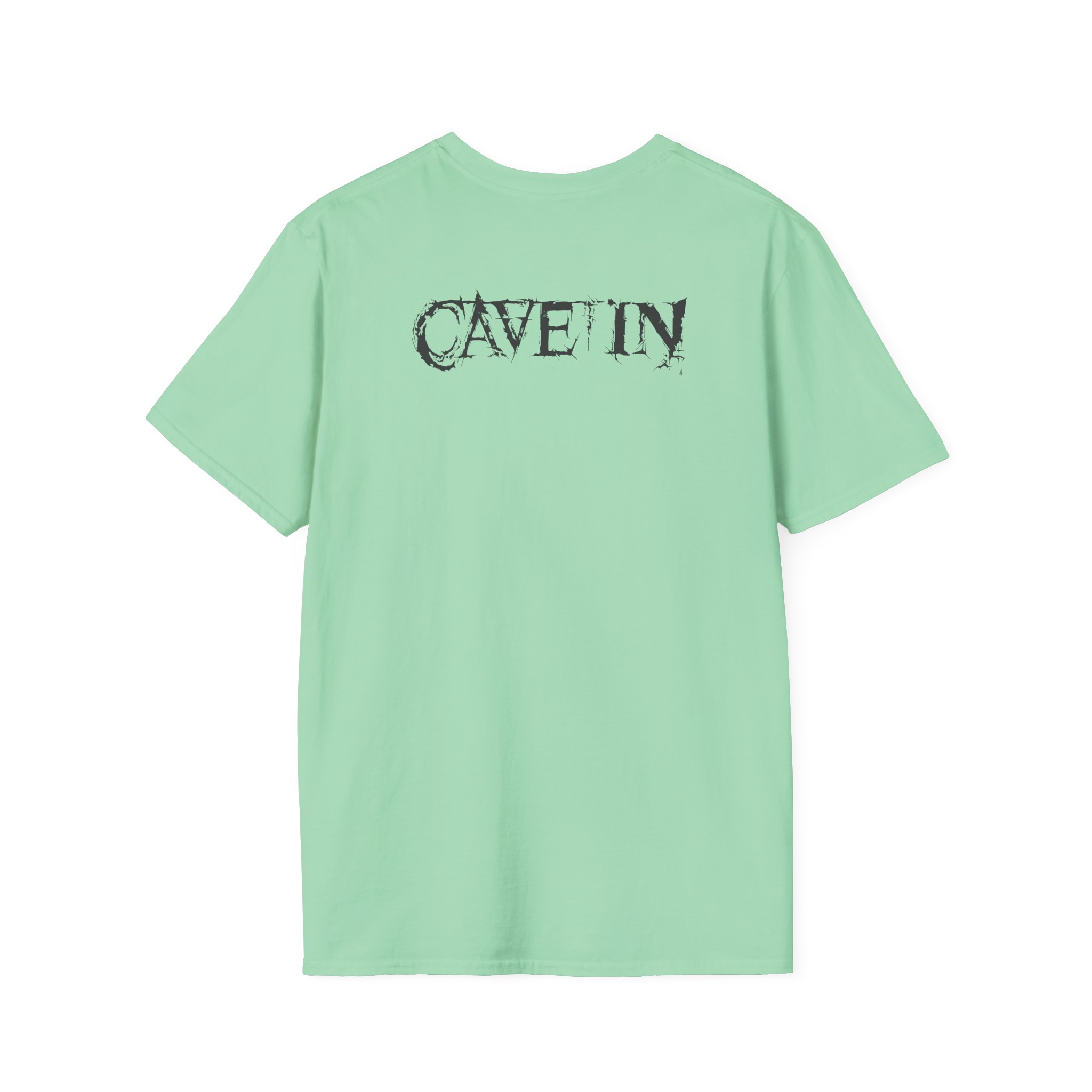 Cave in Satellite: Blackened Unisex Softstyle T-Shirt