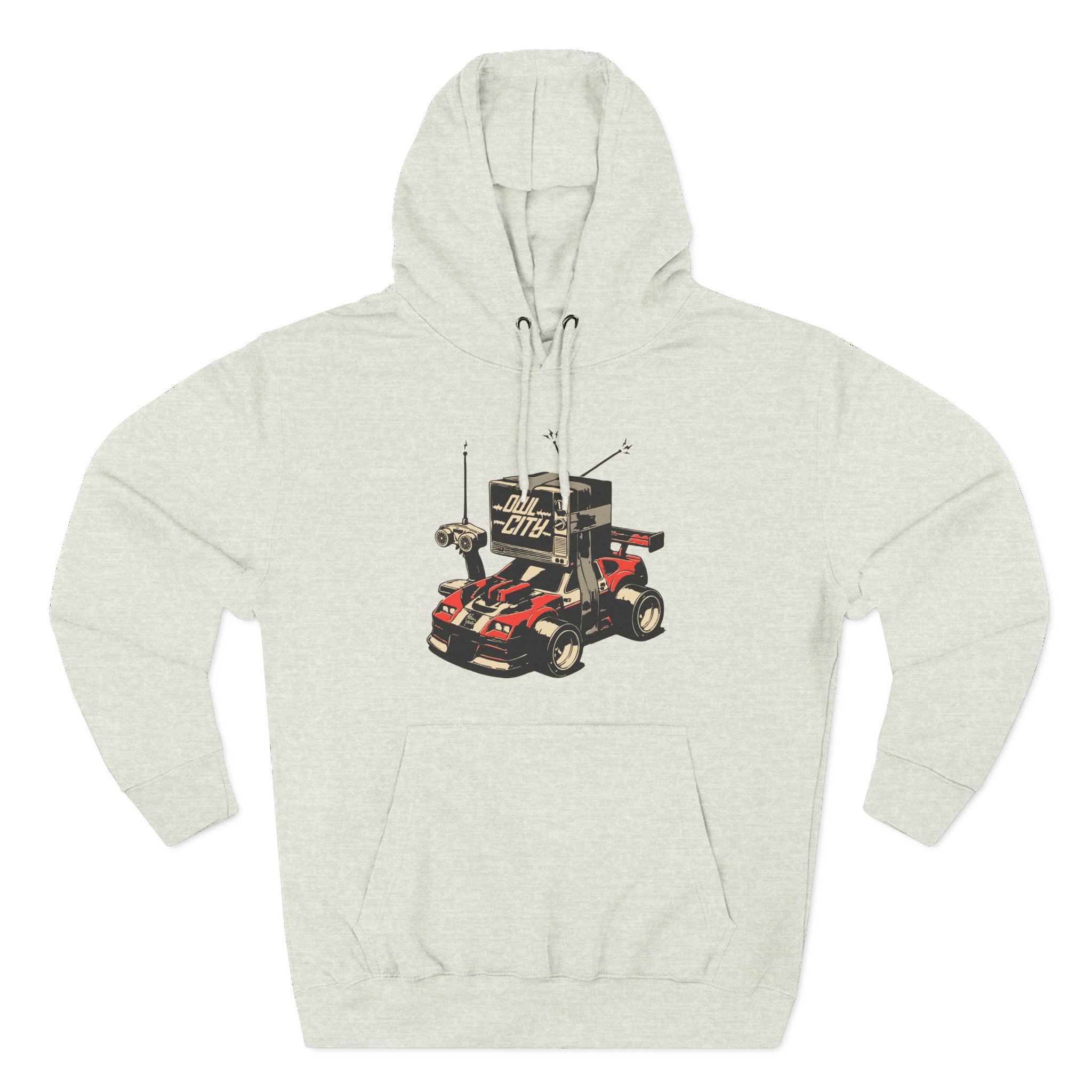 Owl City Rc Car Three-Panel Fleece Hoodie