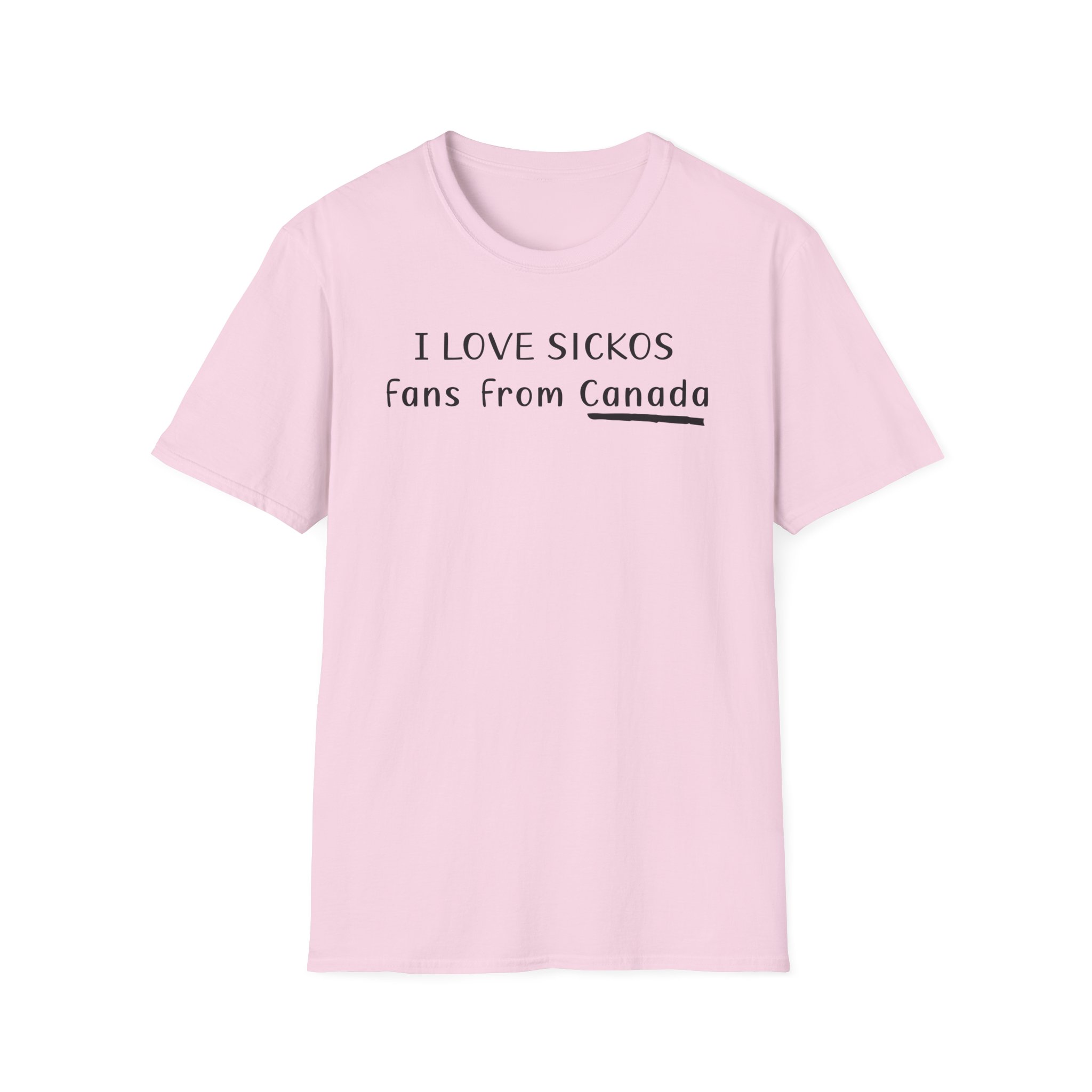 I Love Sickos Fans From Canada Unisex Softstyle T-Shirt