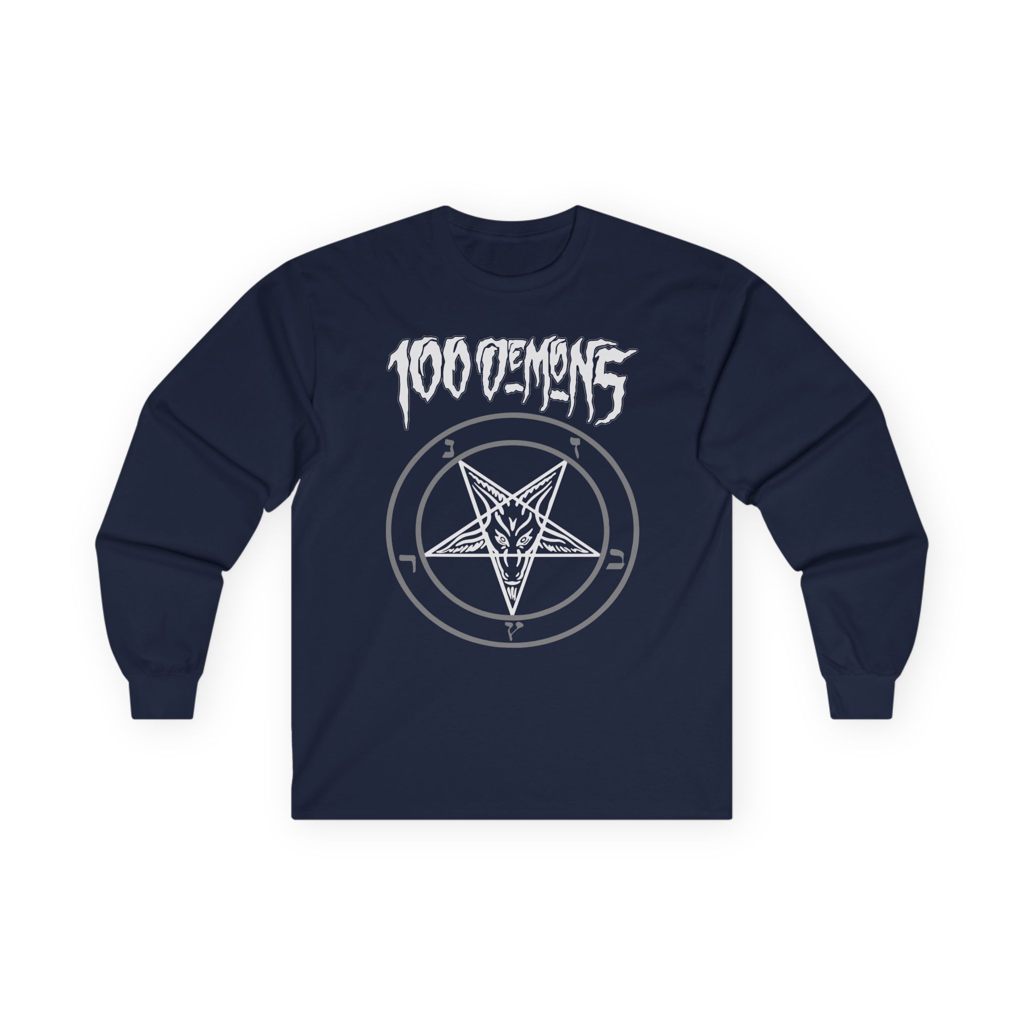 100 Demons Pentagram Unisex Ultra Cotton Long Sleeve Tee