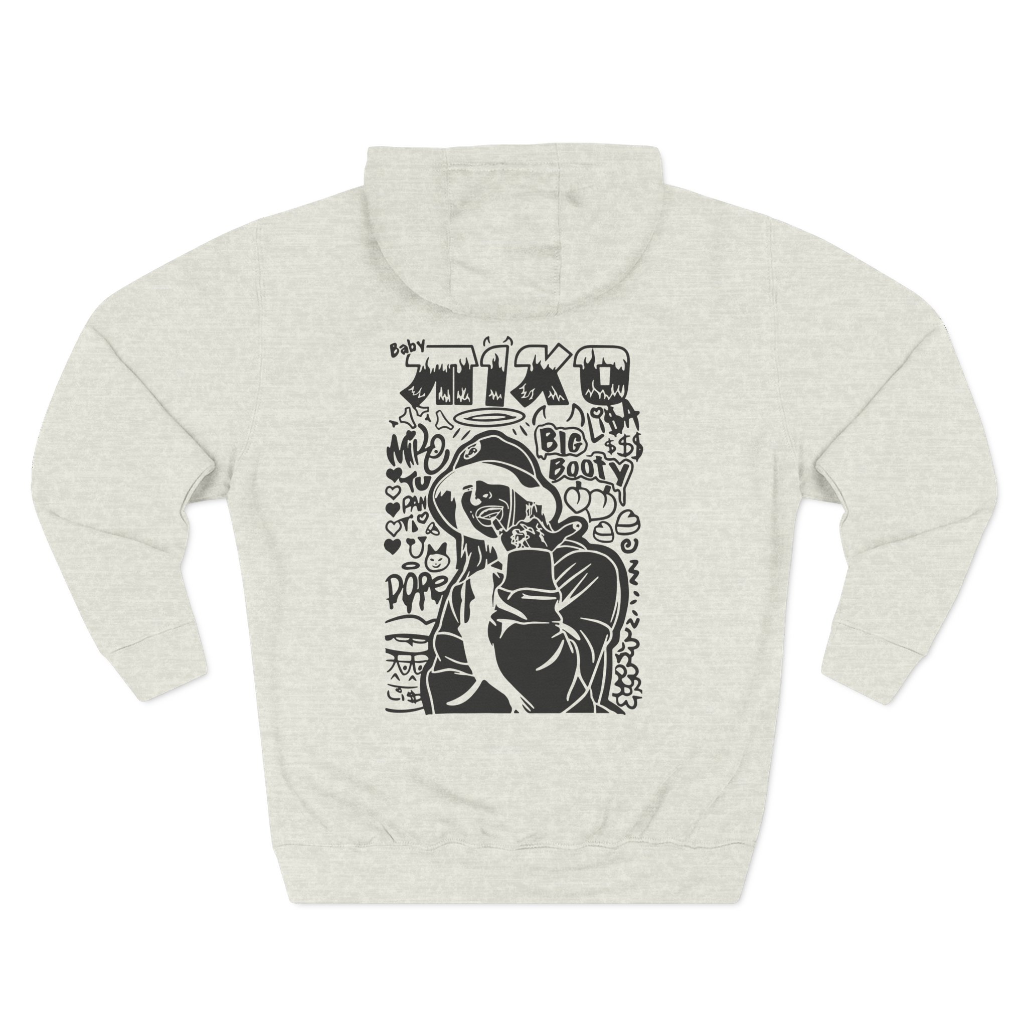 Young Miko Three-Panel Fleece Hoodie