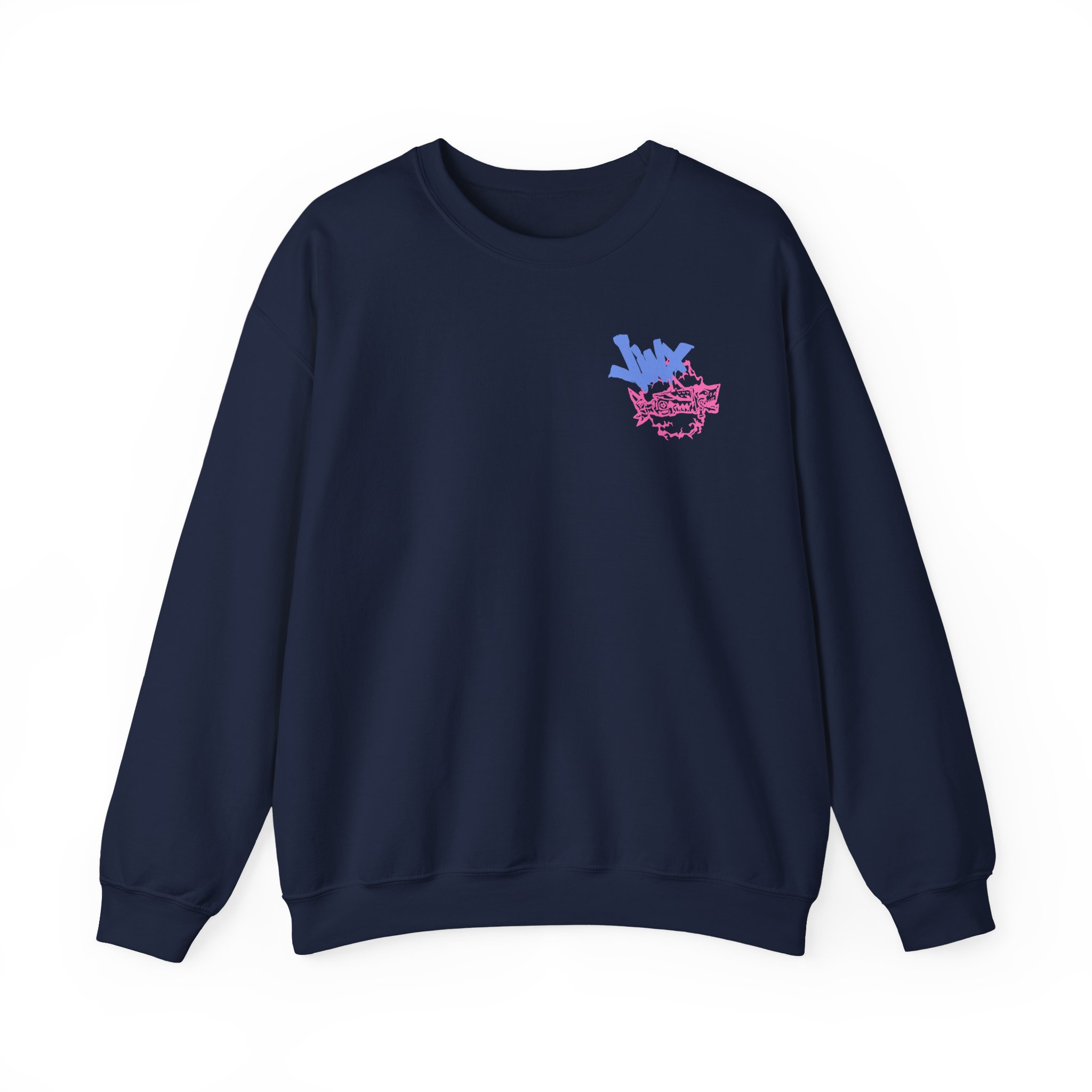 Jinx Arcane Gun Unisex Heavy Blendâ„¢ Crewneck Sweatshirt