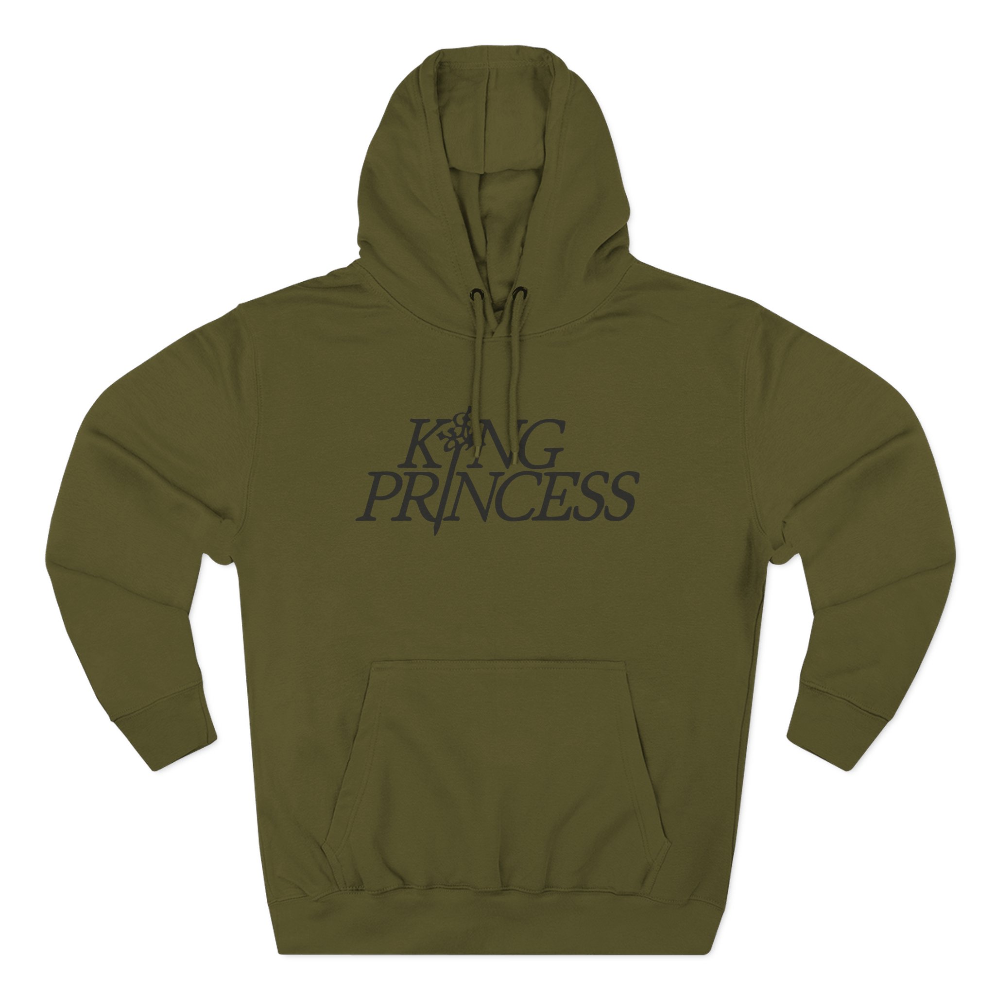 King Princess logo Three-Panel Fleece Hoodie