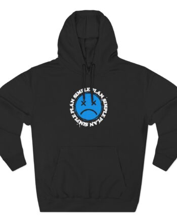 Simple Plan Sad Face Three-Panel Fleece Hoodie