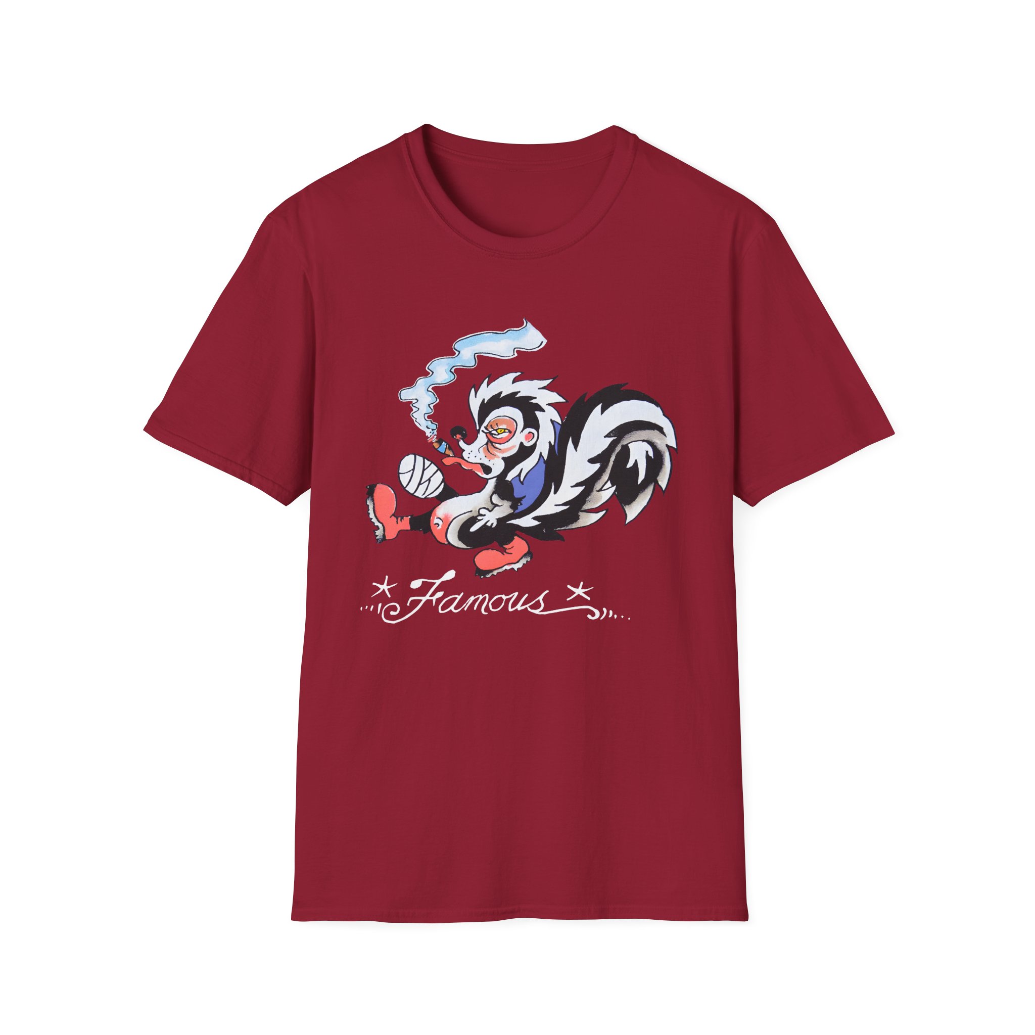 Kim Petras Famous Skunk Boxy Unisex Softstyle T-Shirt