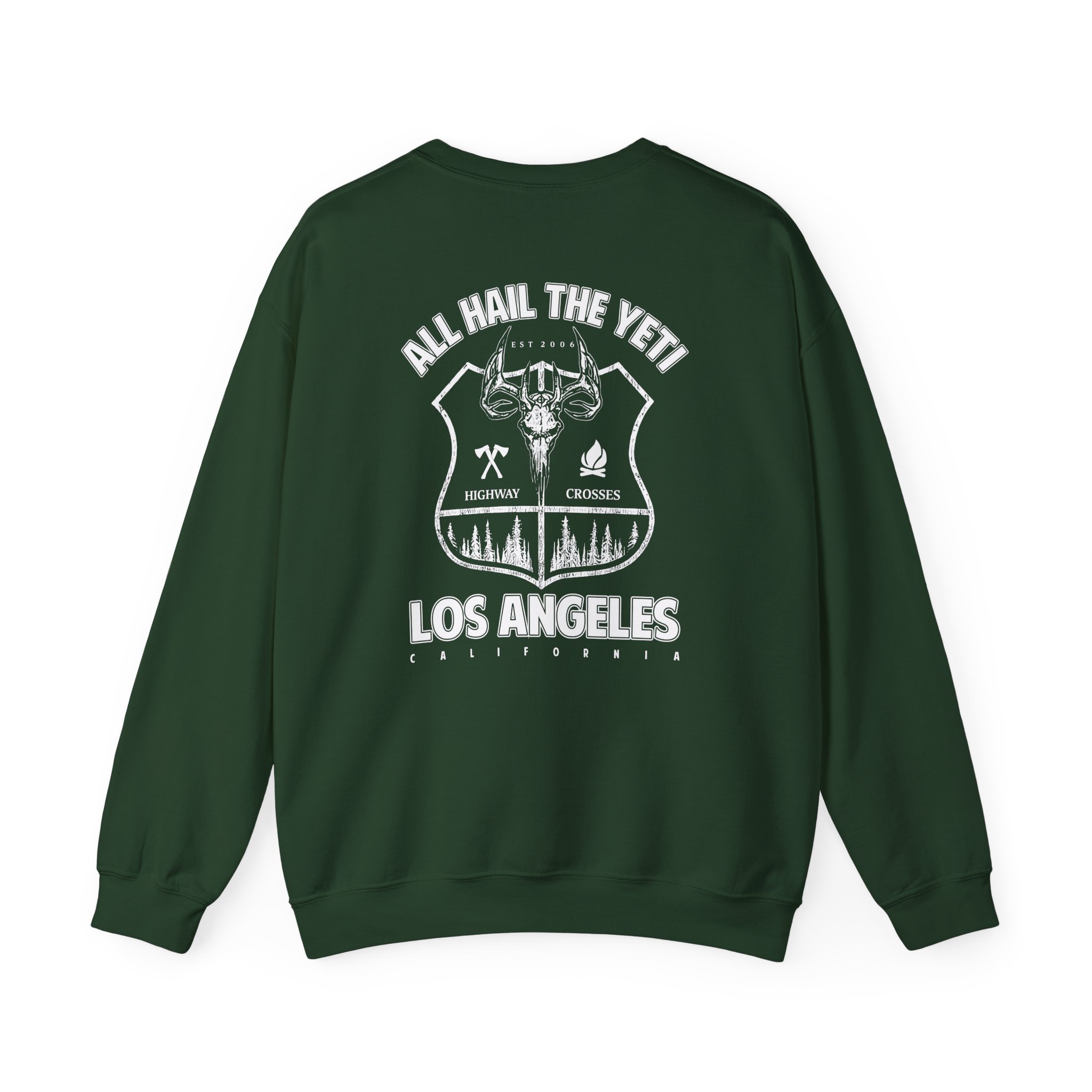 All Hail the Yeti Highway Crosses Unisex Heavy Blendâ„¢ Crewneck Sweatshirt