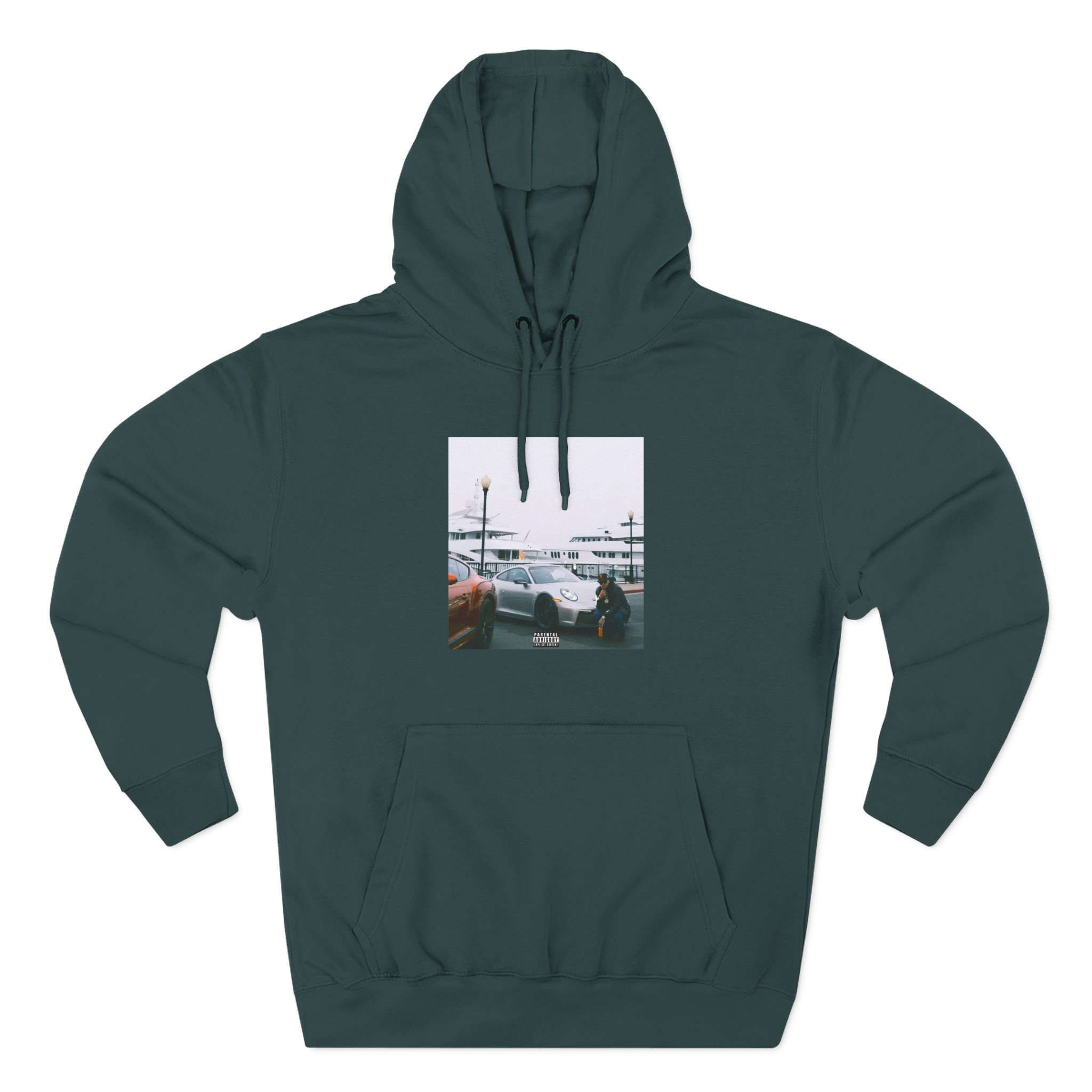 Larry June Spaceships on the Blade Three-Panel Fleece Hoodie