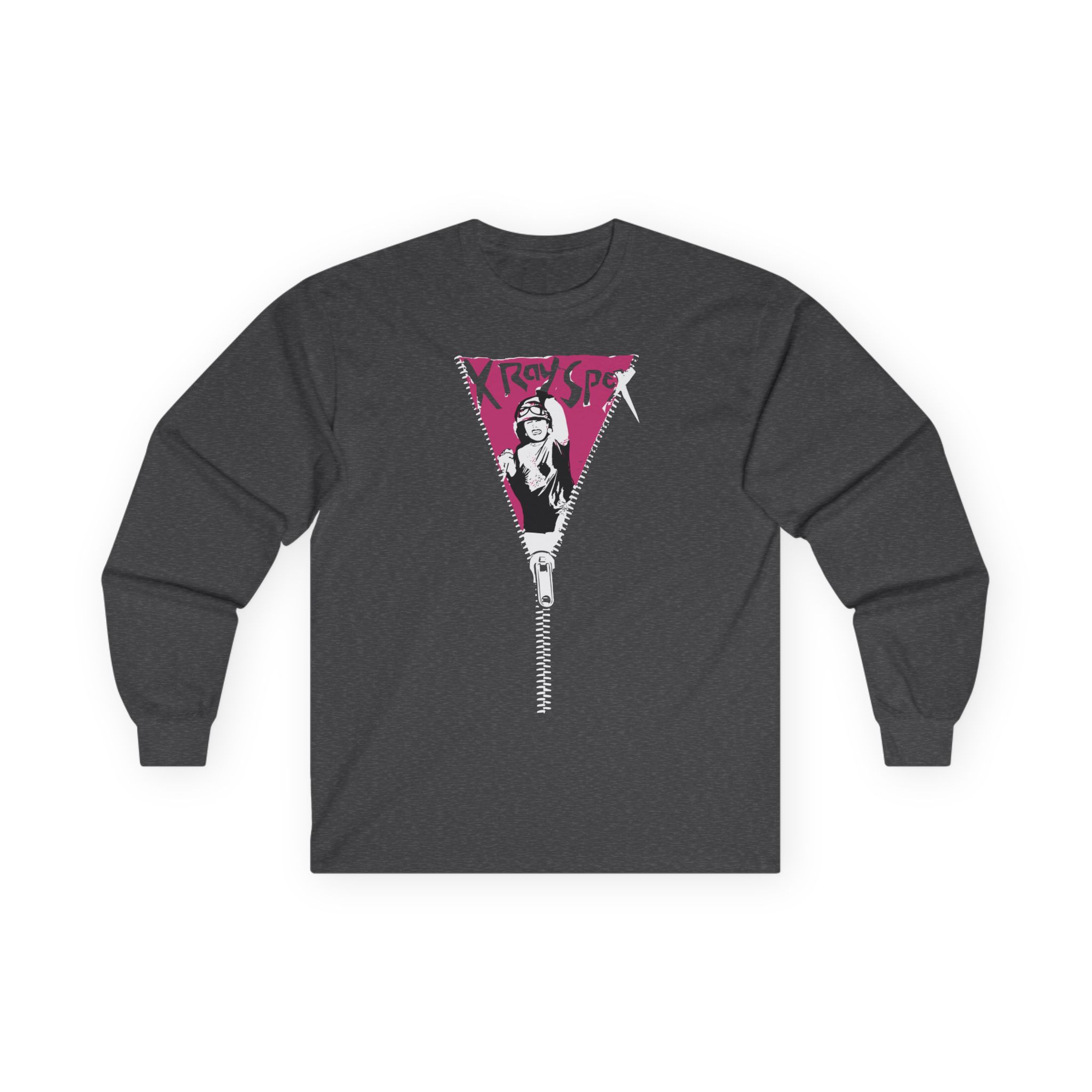 X-ray Spex Zipper Unisex Ultra Cotton Long Sleeve Tee