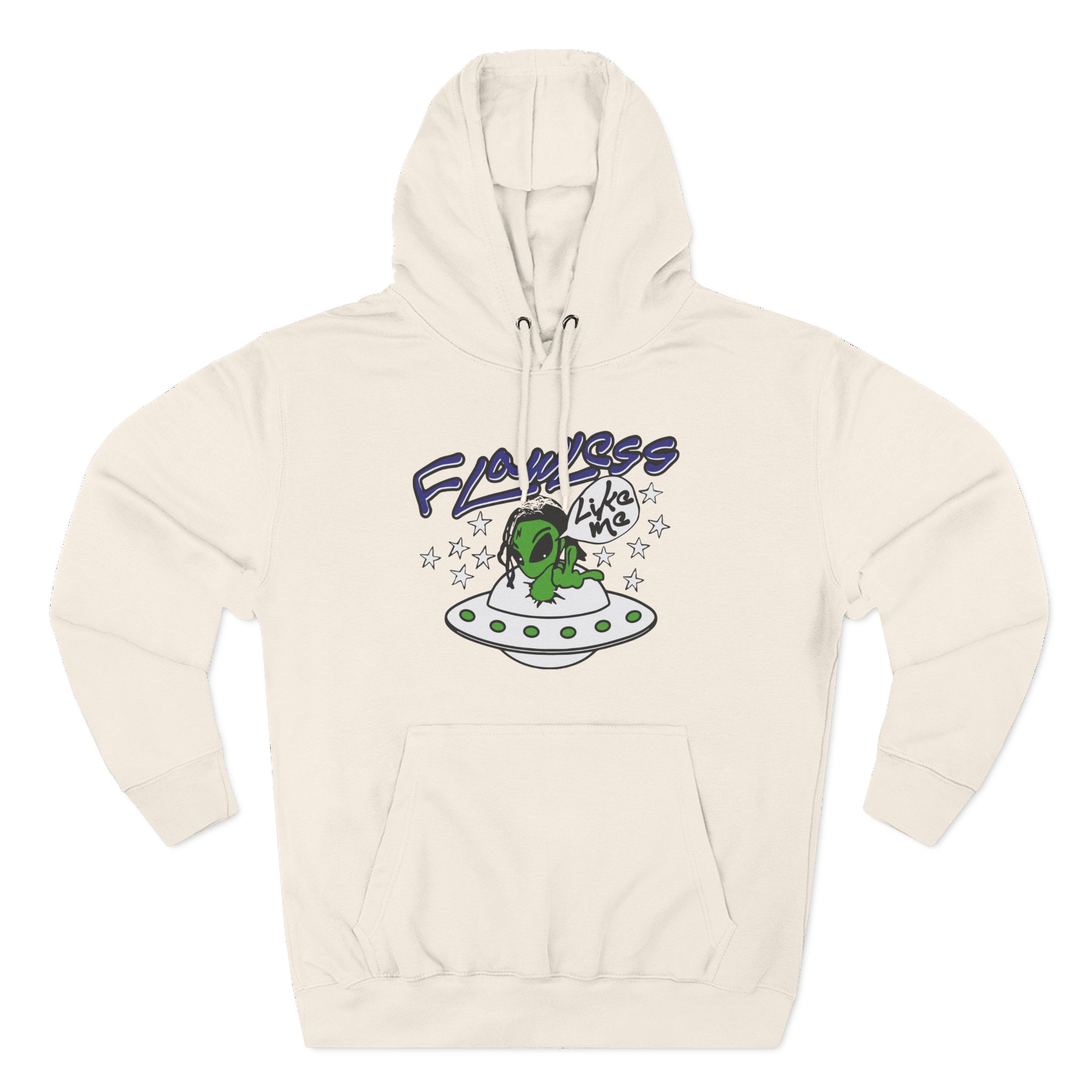 Lucki Flawless Like Me Alien Three-Panel Fleece Hoodie