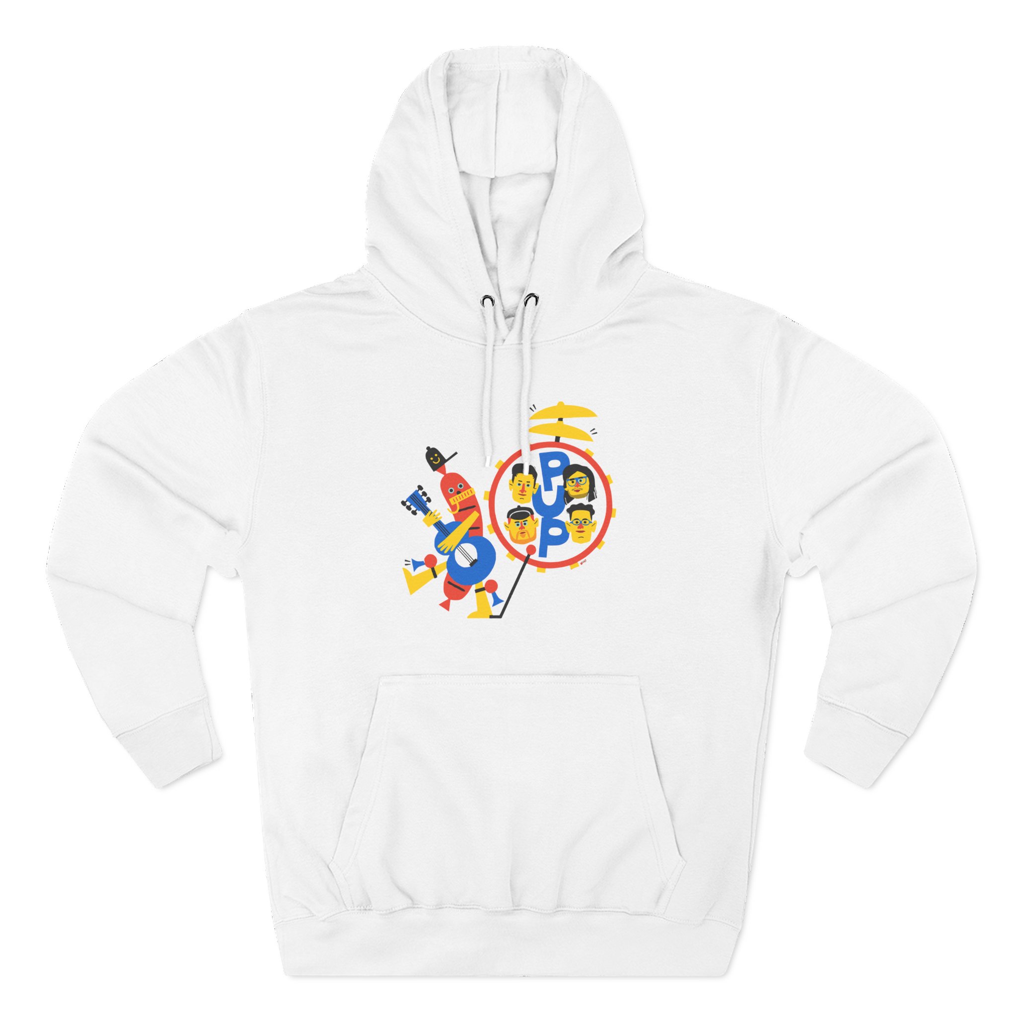 Pup Band of Wiener Three-Panel Fleece Hoodie