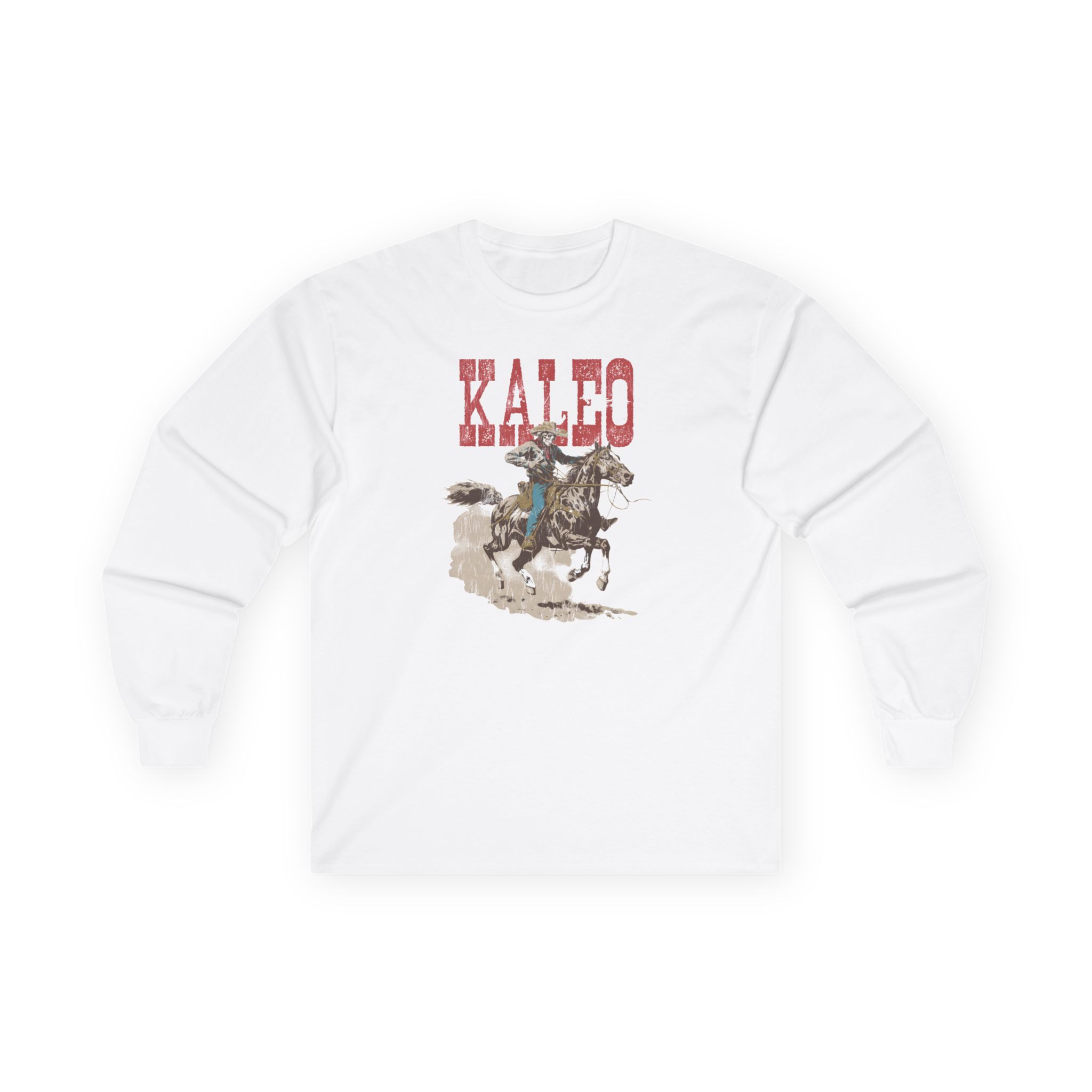 Kaleo Horse Racing Skeleton Unisex Ultra Cotton Long Sleeve Tee