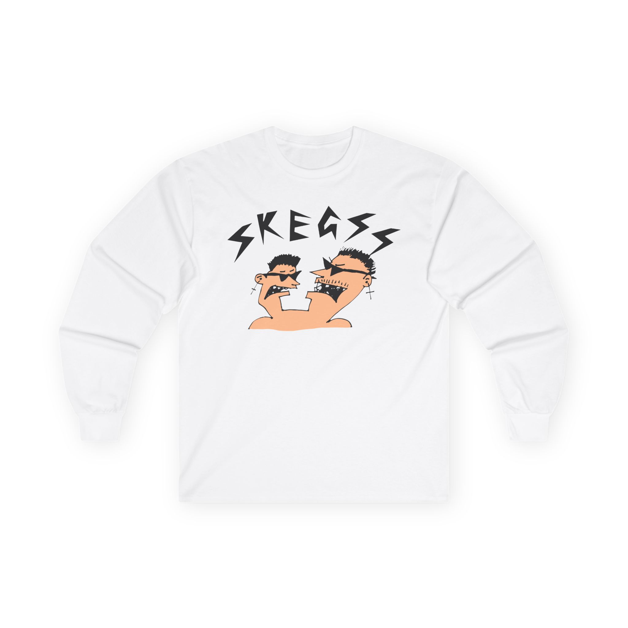 Skegss Two Heads Unisex Ultra Cotton Long Sleeve Tee