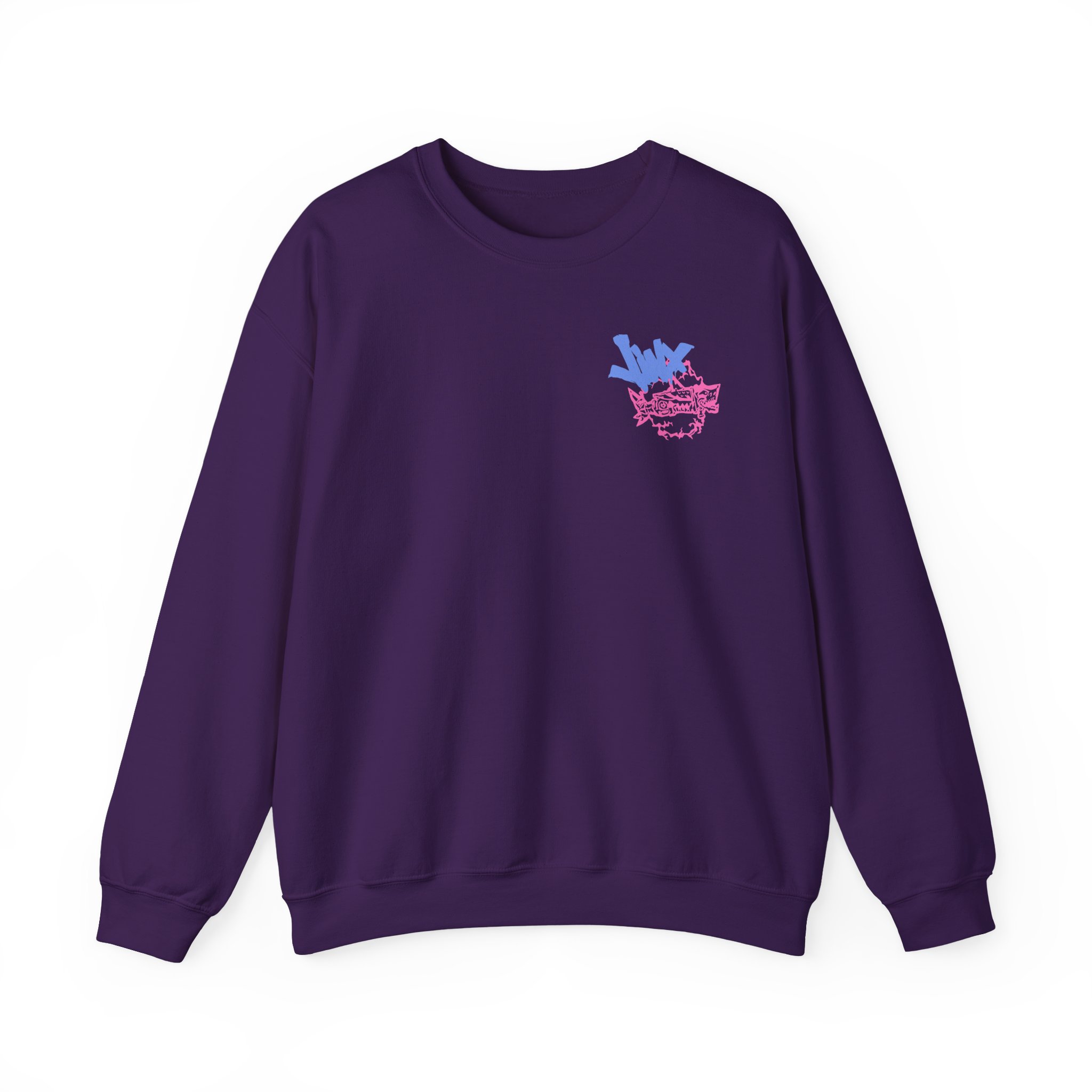Jinx Arcane Gun Unisex Heavy Blendâ„¢ Crewneck Sweatshirt