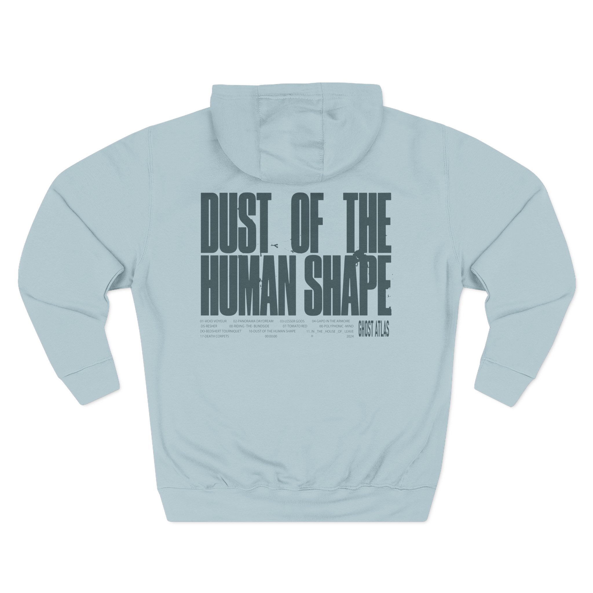 Ghost Atlas Dust of the Human Shape Three-Panel Fleece Hoodie