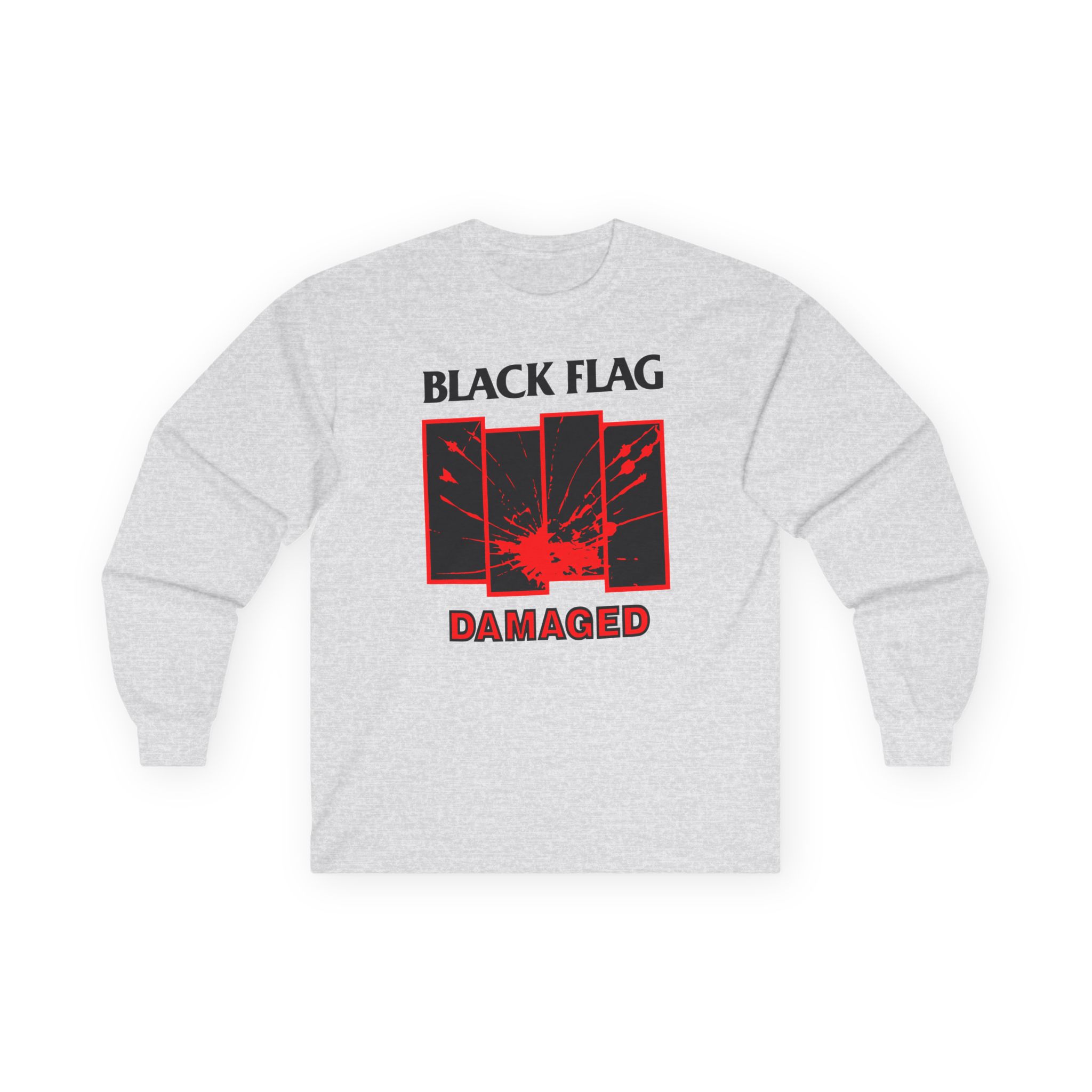 Black Flag Damaged Unisex Ultra Cotton Long Sleeve Tee