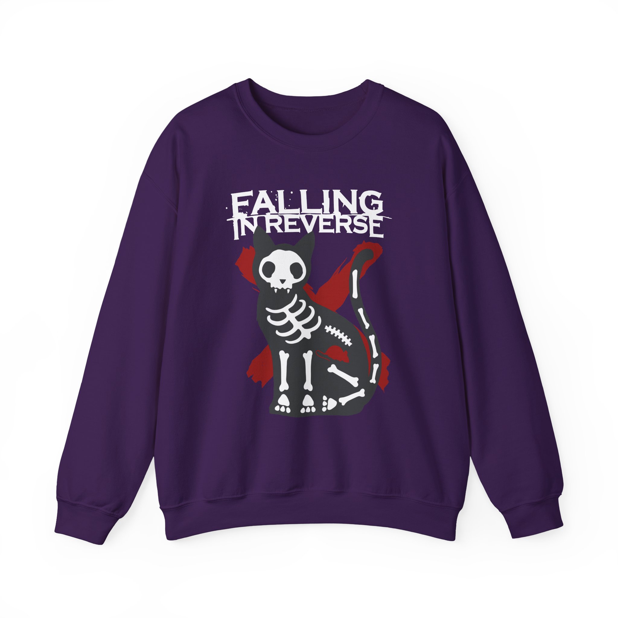 Falling in Reverse X-Ray Cat Unisex Heavy Blendâ„¢ Crewneck Sweatshirt