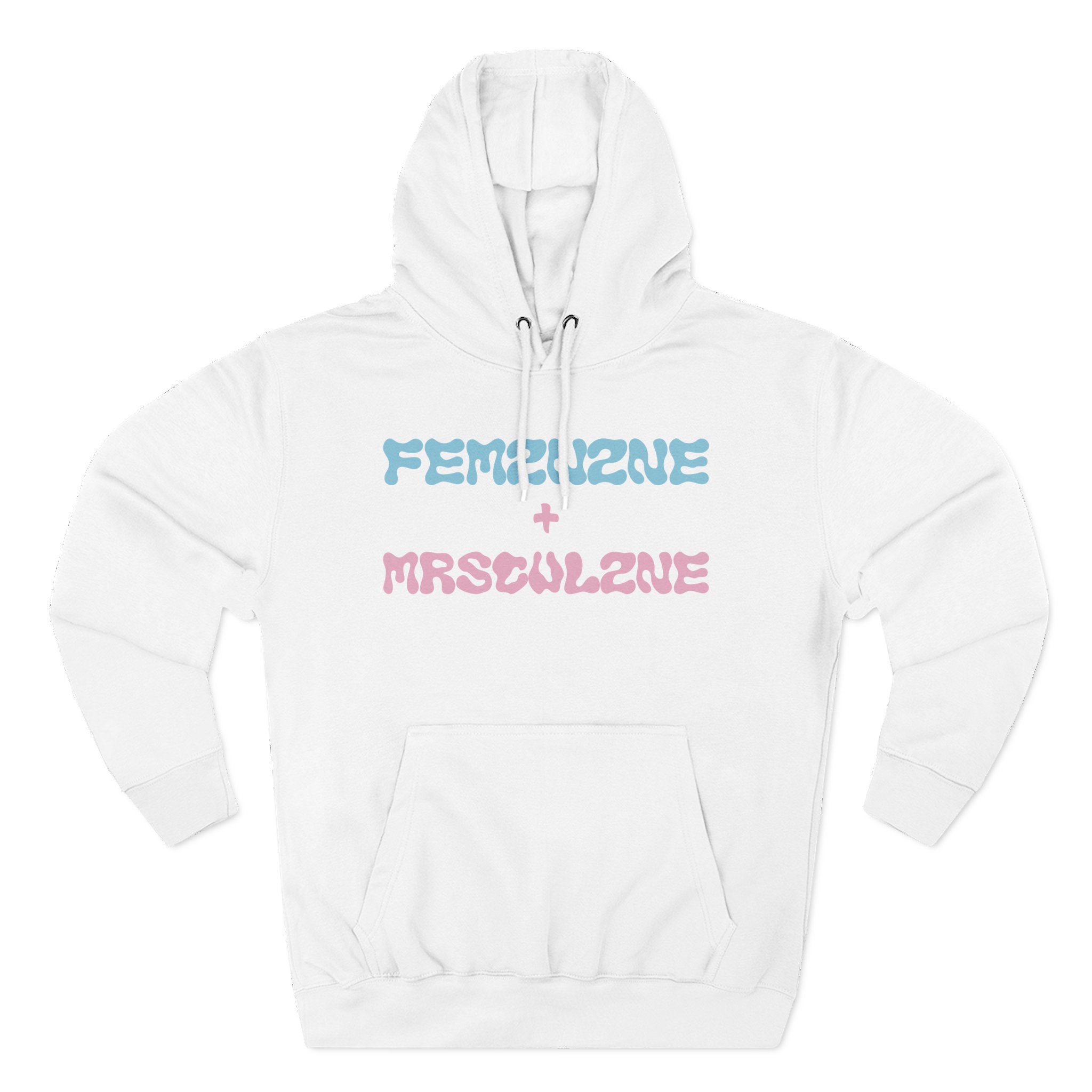 Marina Feminine Masculine Three-Panel Fleece Hoodie