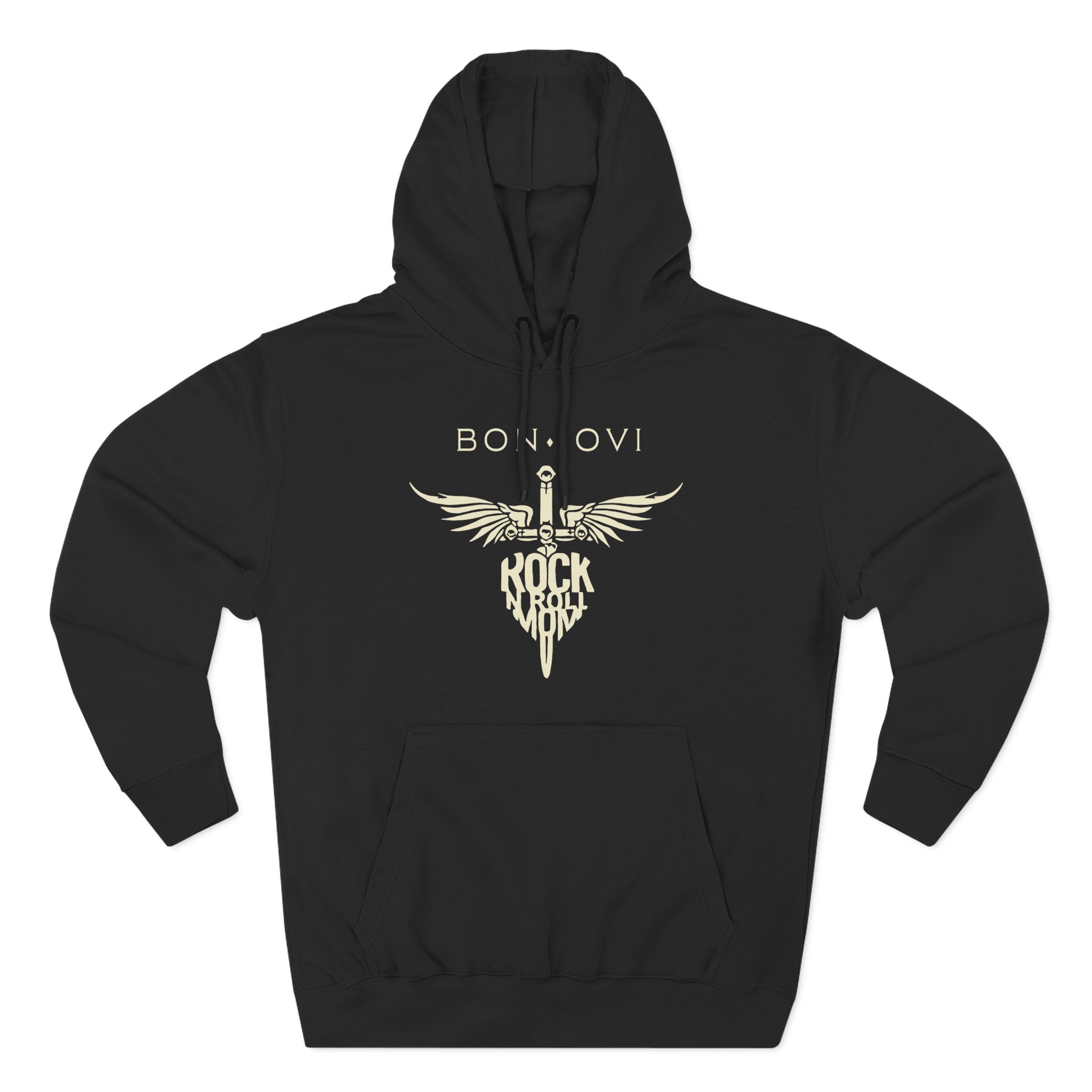 Bon Jovi Rock N' Roll Mom Three-Panel Fleece Hoodie