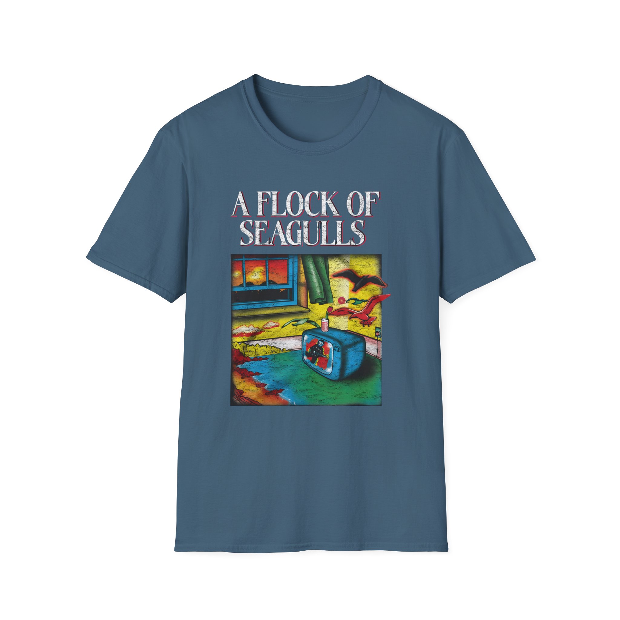 A Flock of Seagulls I Ran Tour Unisex Softstyle T-Shirt