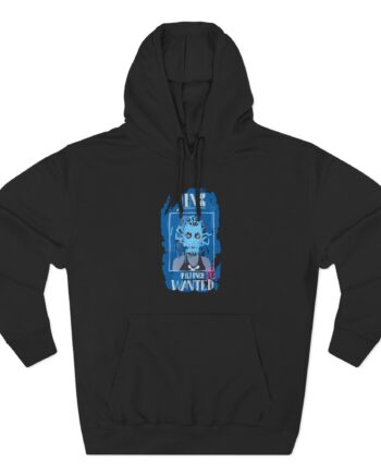 Jinx Arcane Wanted Poster Three-Panel Fleece Hoodie