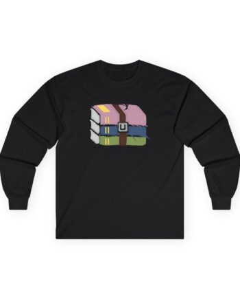 Winrar Frayed Logo Unisex Ultra Cotton Long Sleeve Tee