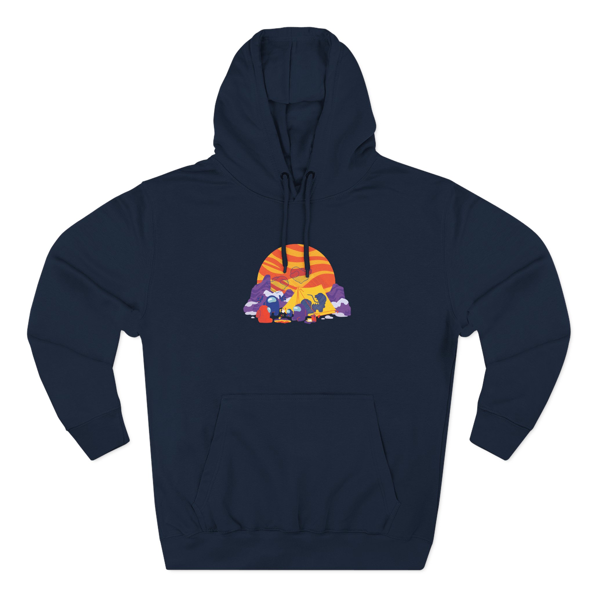 Among Us Polus Camping Three-Panel Fleece Hoodie