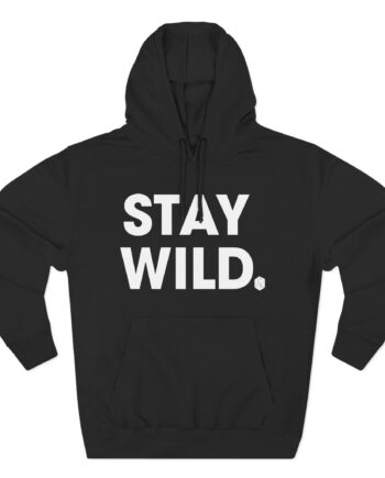 Wild Pink Stay Three-Panel Fleece Hoodie