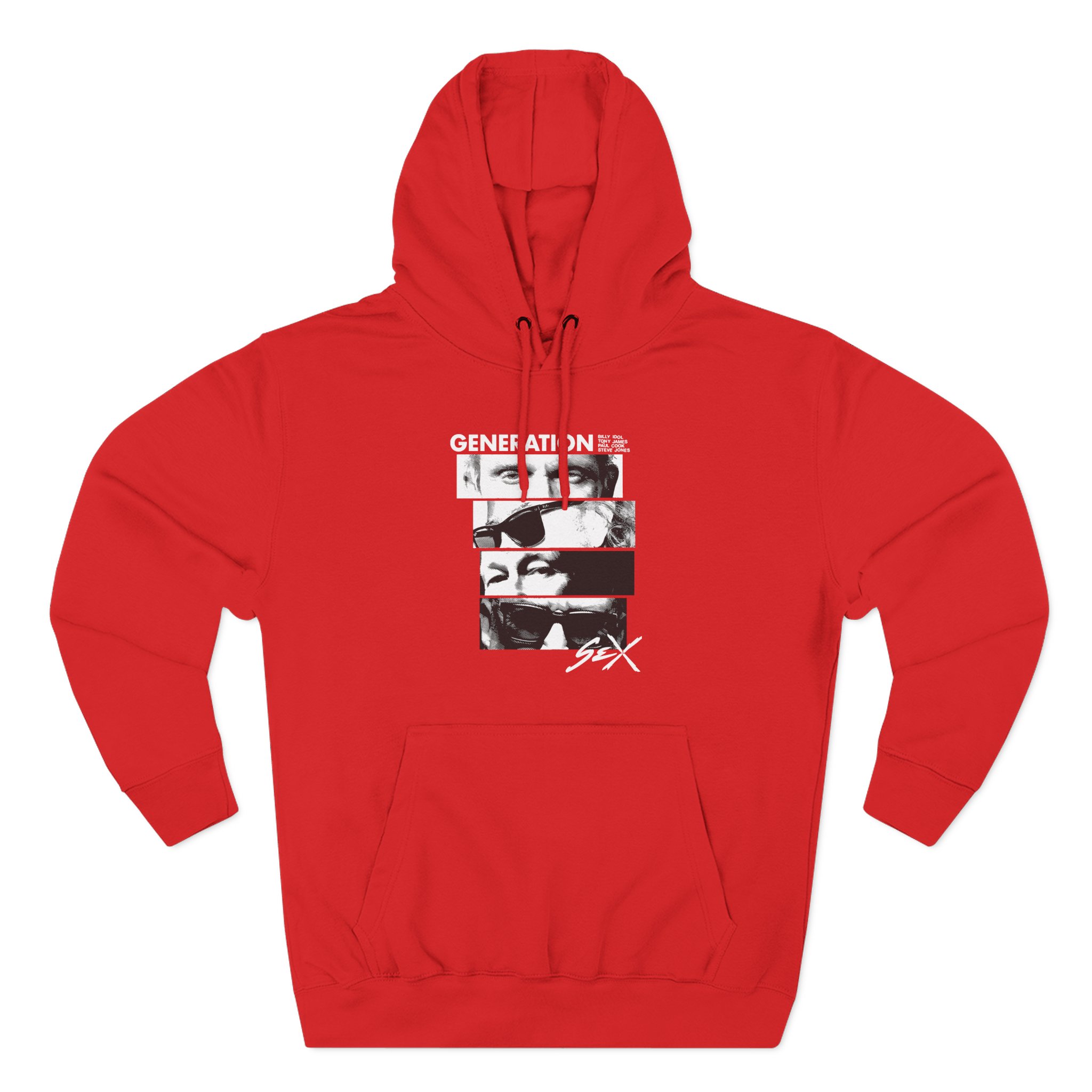 Billy Idol Eye Stack Three-Panel Fleece Hoodie