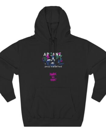 Jinx Arcane Three-Panel Fleece Hoodie