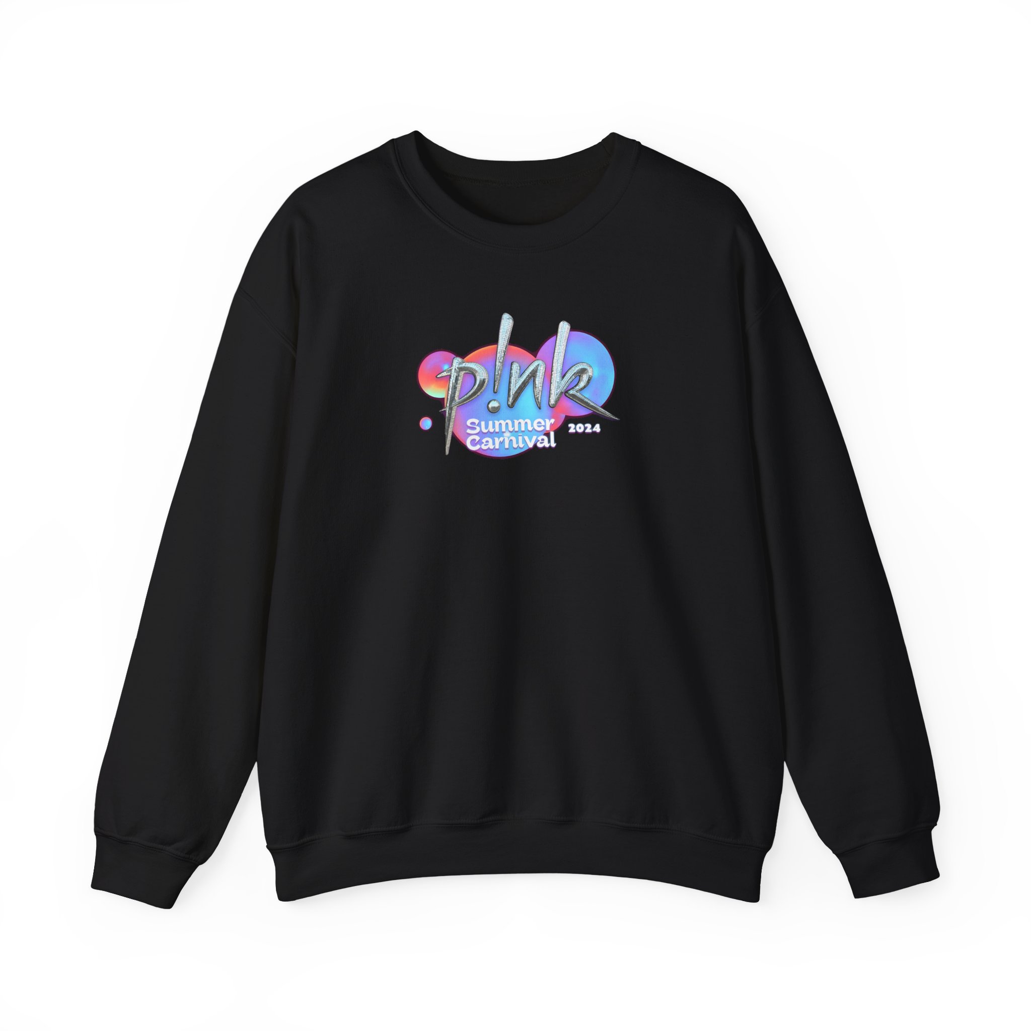 P!nk Split Tie Dye Unisex Heavy Blendâ„¢ Crewneck Sweatshirt