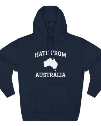 Ymh Hate From Australia Three-Panel Fleece Hoodie