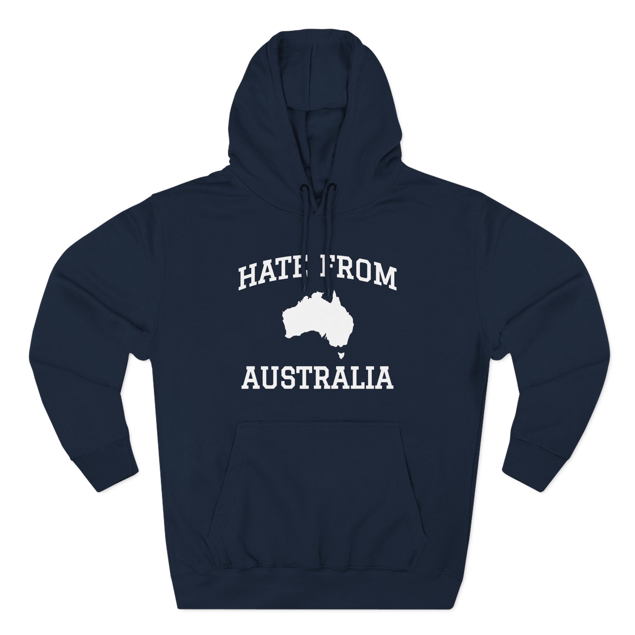 Ymh Hate From Australia Three-Panel Fleece Hoodie