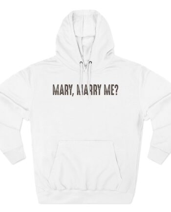 Royel Otis Mary Marry Me Faded Powder Three-Panel Fleece Hoodie