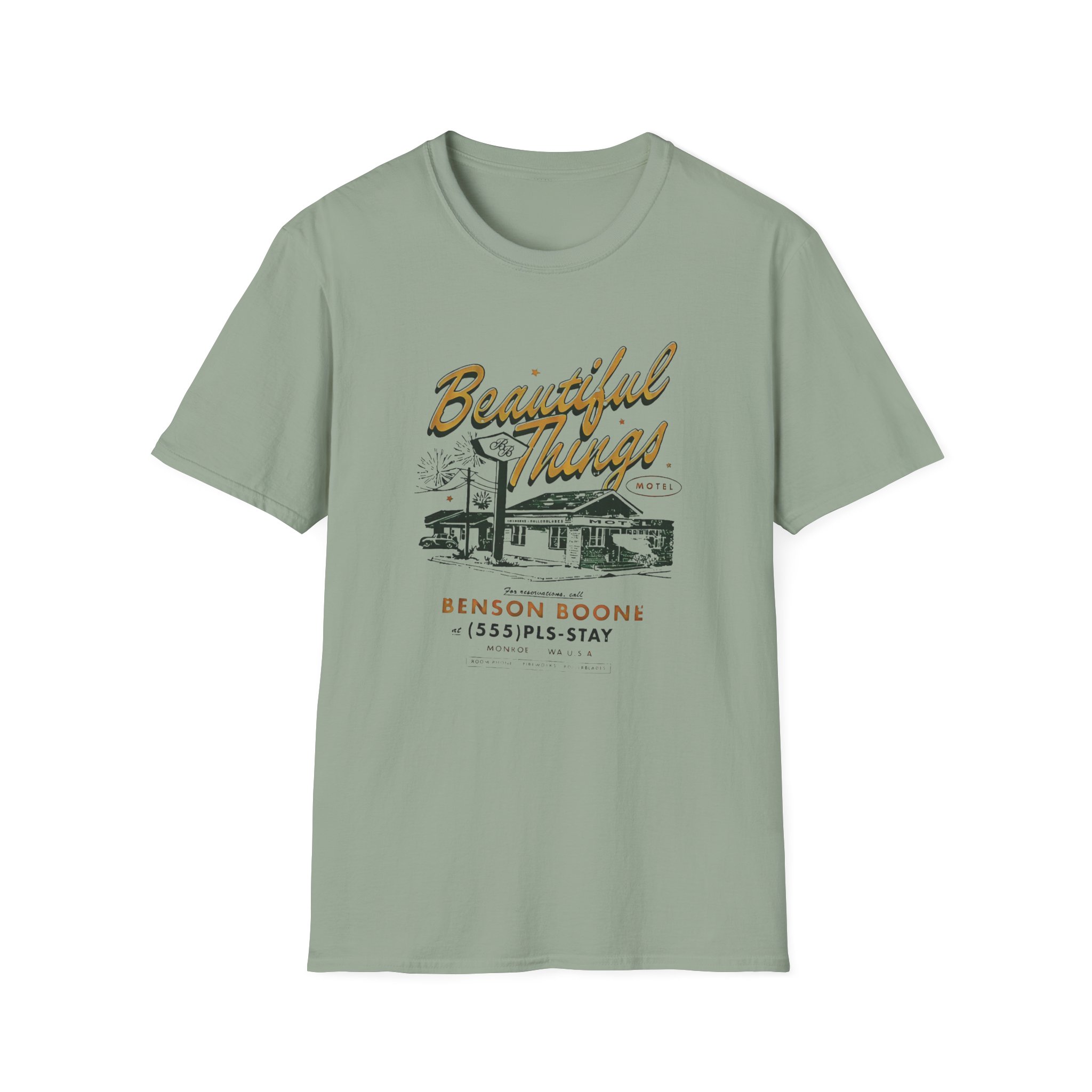 Benson Boone Beautiful Things Motel Unisex Softstyle T-Shirt