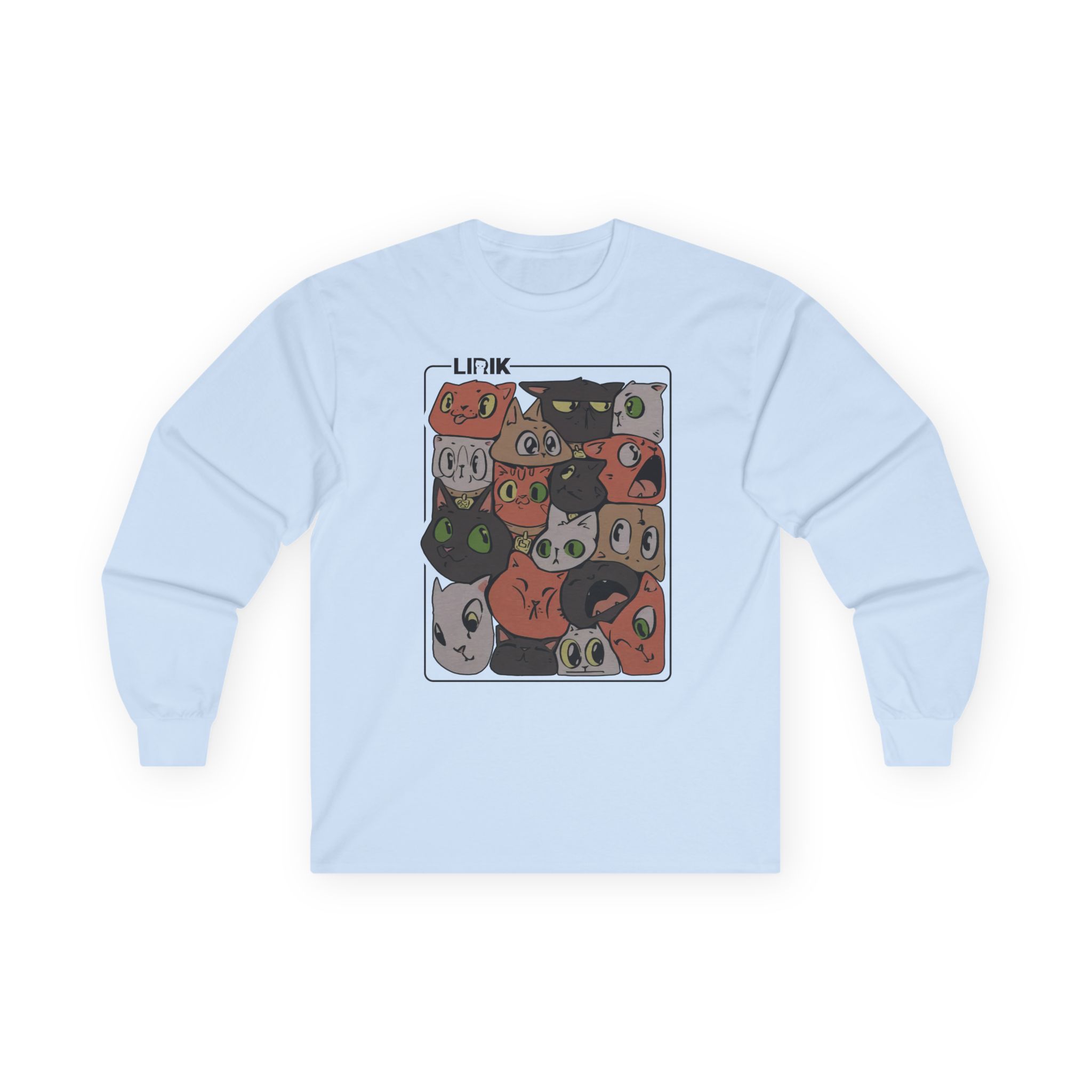 Lirik Squished Cat Jar Unisex Ultra Cotton Long Sleeve Tee