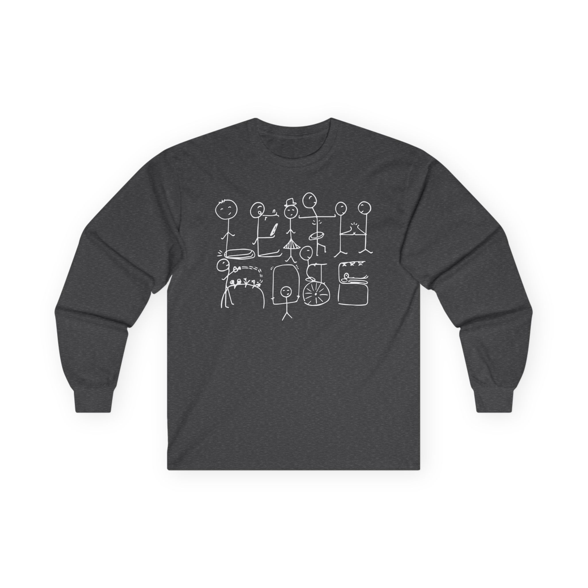 Leith Ross Stick Figures Unisex Ultra Cotton Long Sleeve Tee