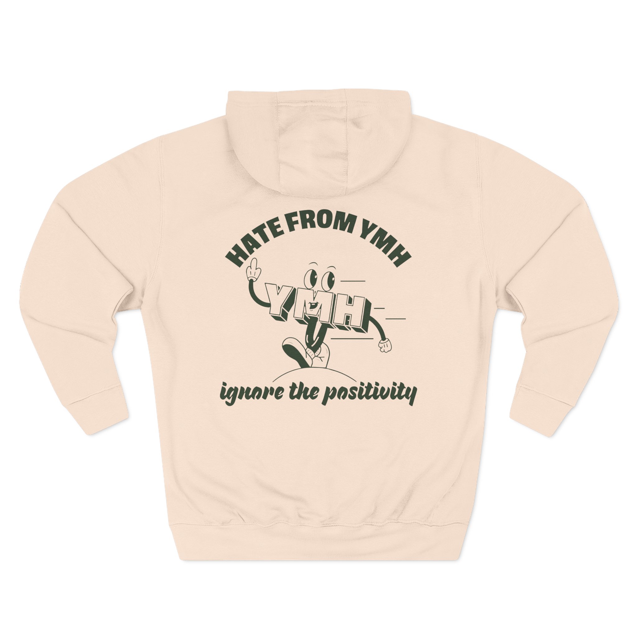 Ymh Hate From YMH Three-Panel Fleece Hoodie