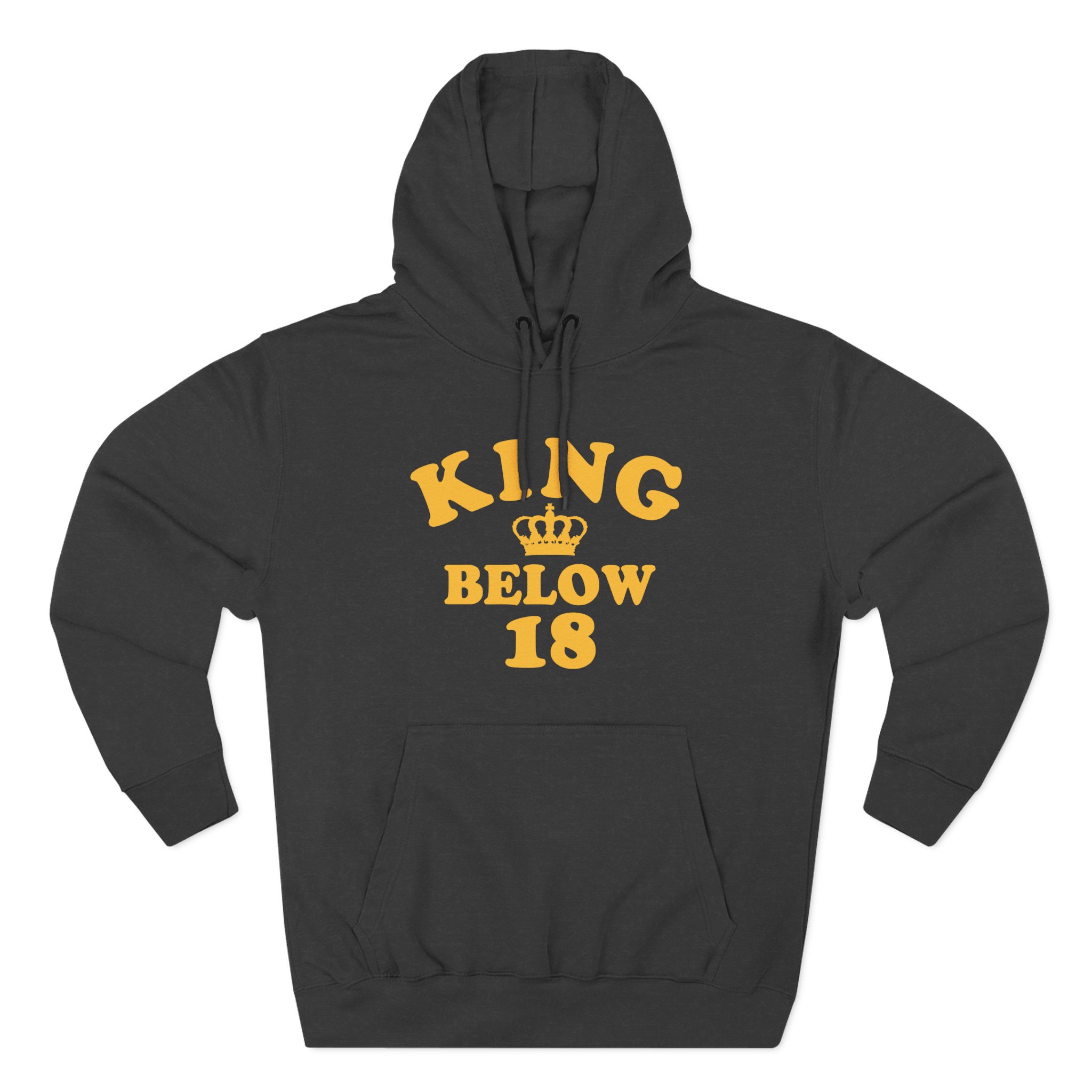 Ymh King Below 18 Toddler Three-Panel Fleece Hoodie
