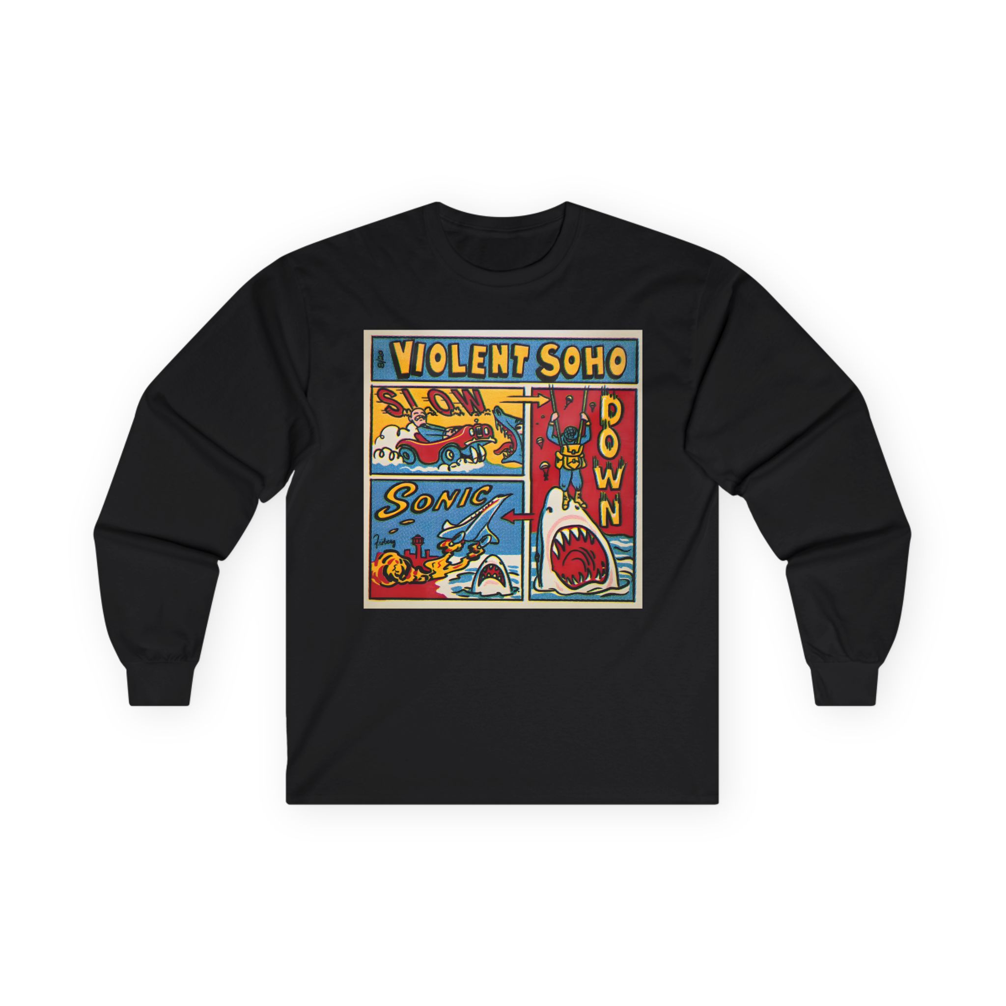 Violent Soho Slow Down Sonic Unisex Ultra Cotton Long Sleeve Tee