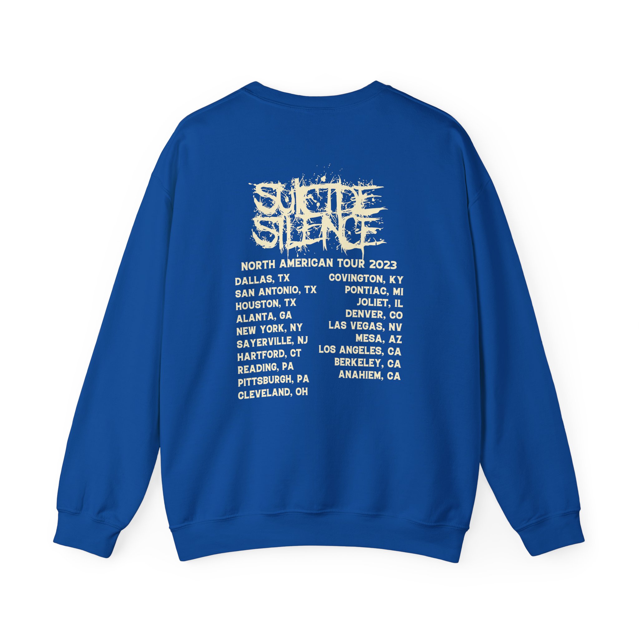 Suicide Silence Rymd Cover Tour 2023 Unisex Heavy Blendâ„¢ Crewneck Sweatshirt