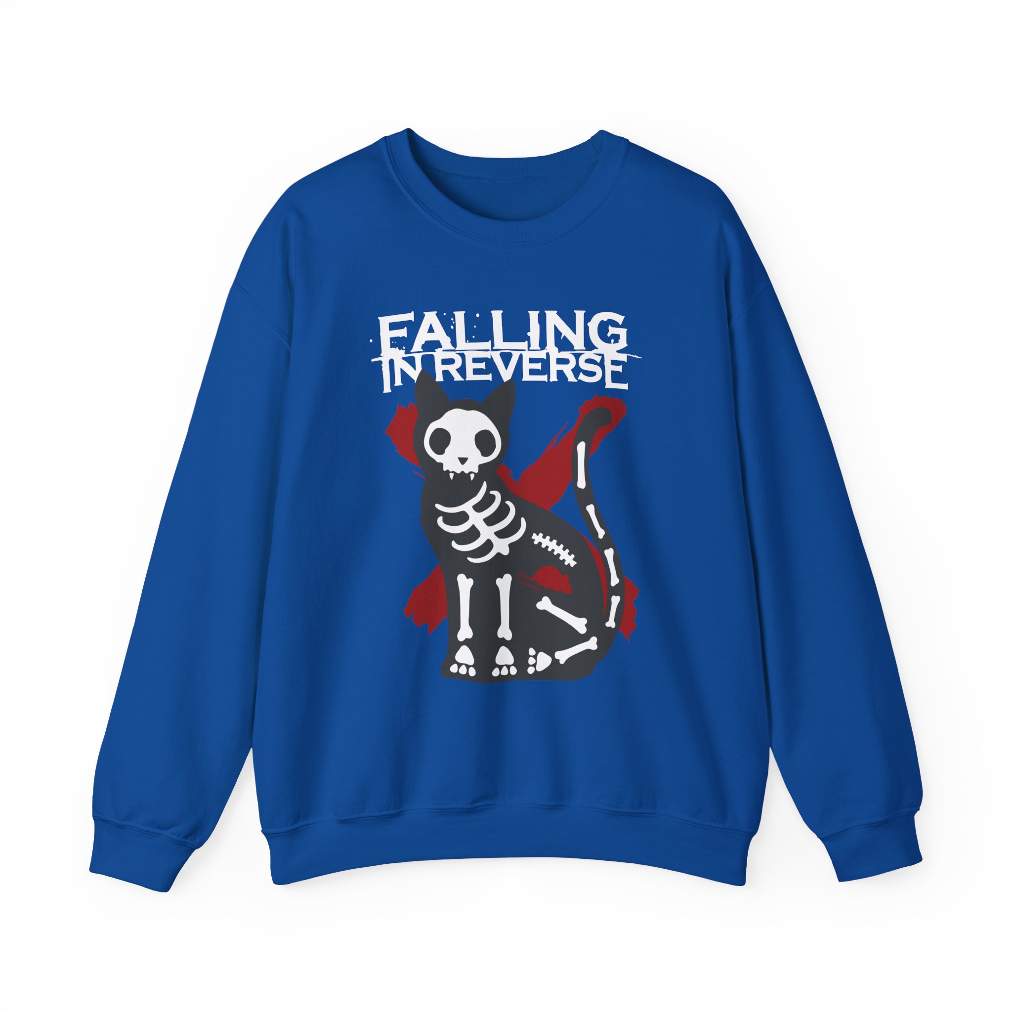 Falling in Reverse X-Ray Cat Unisex Heavy Blendâ„¢ Crewneck Sweatshirt