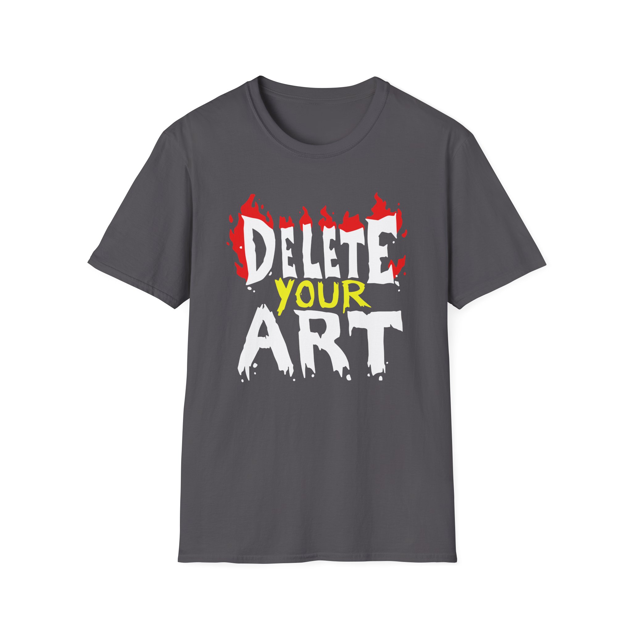 Drawfee Delete Your Art Unisex Softstyle T-Shirt