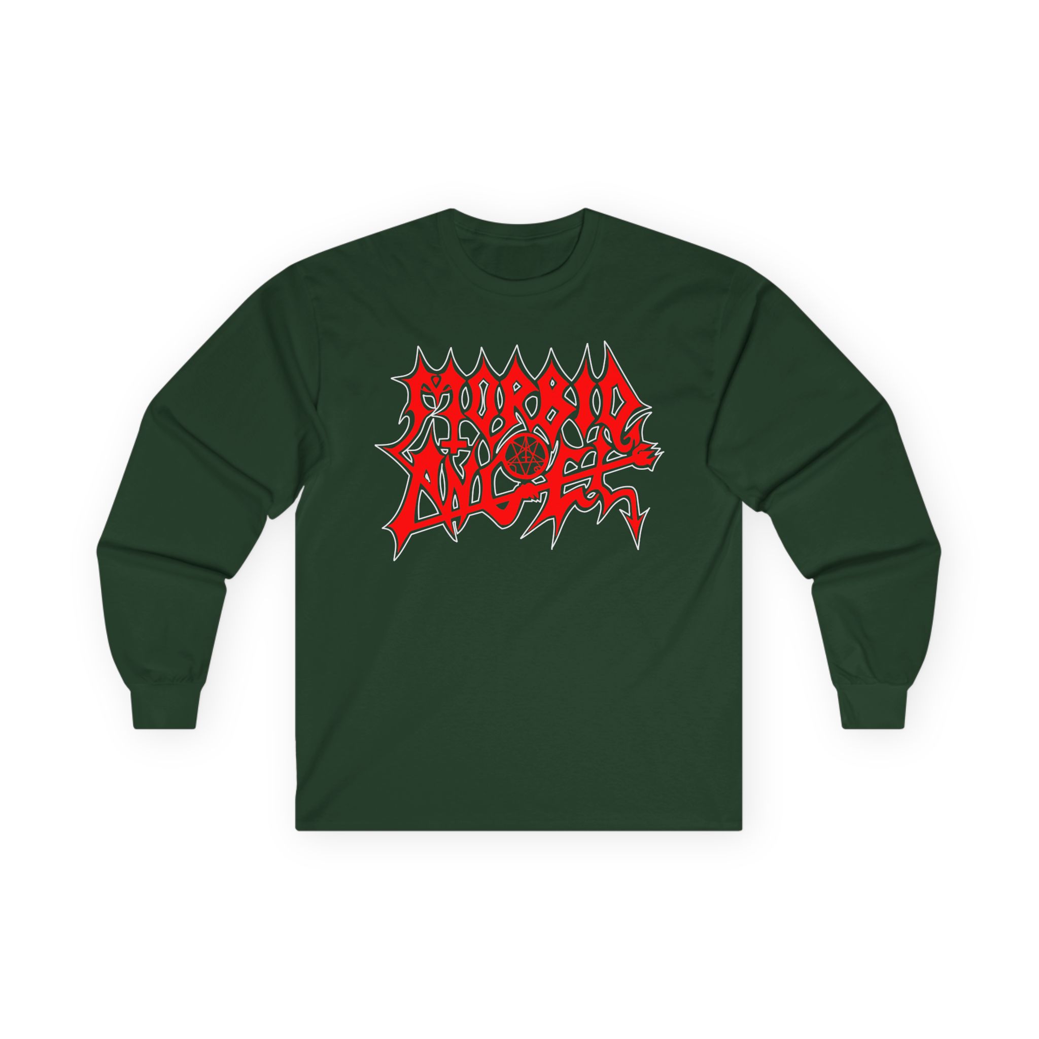 Morbid Angel Red Logo Unisex Ultra Cotton Long Sleeve Tee