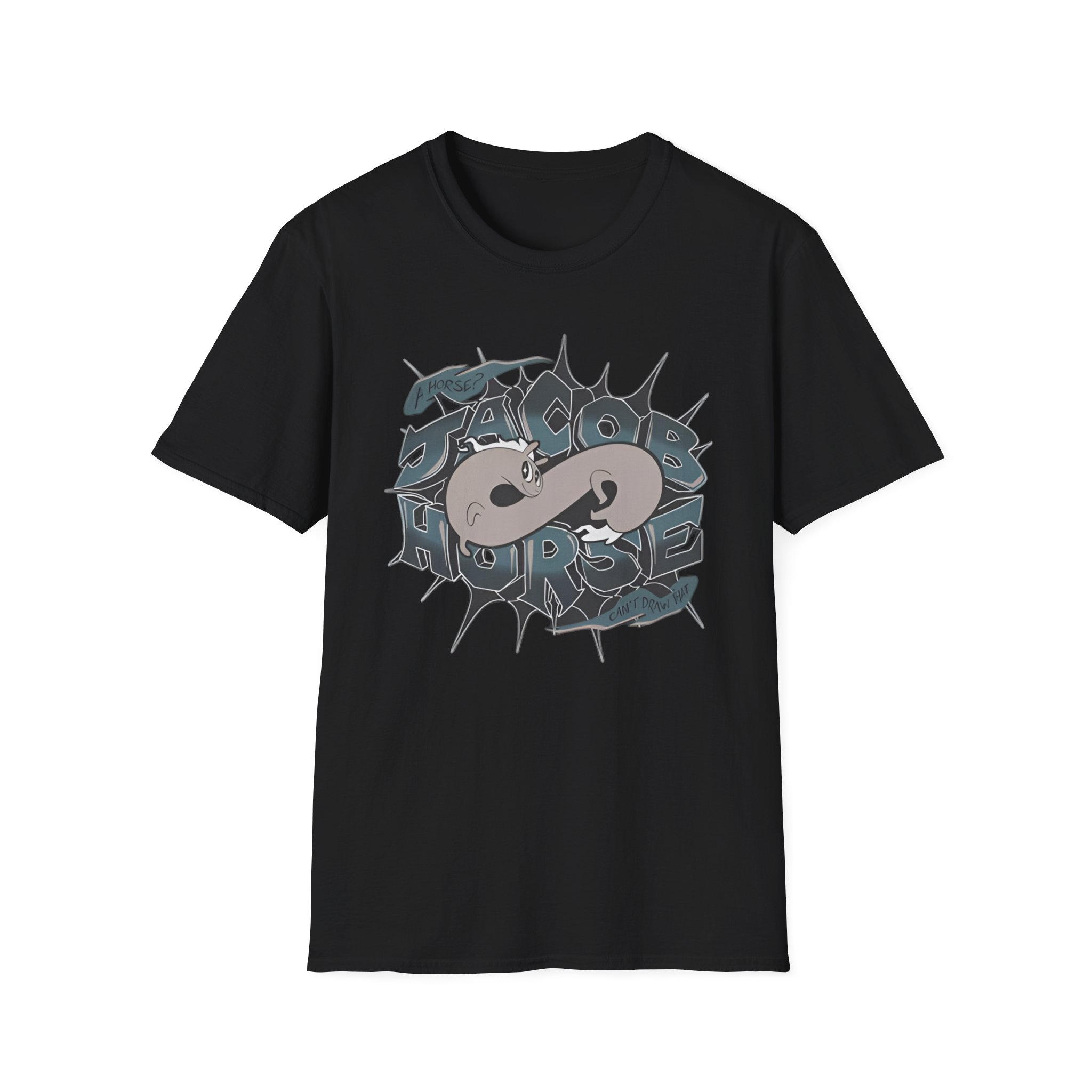 Drawfee Jacob Horse Unisex Softstyle T-Shirt