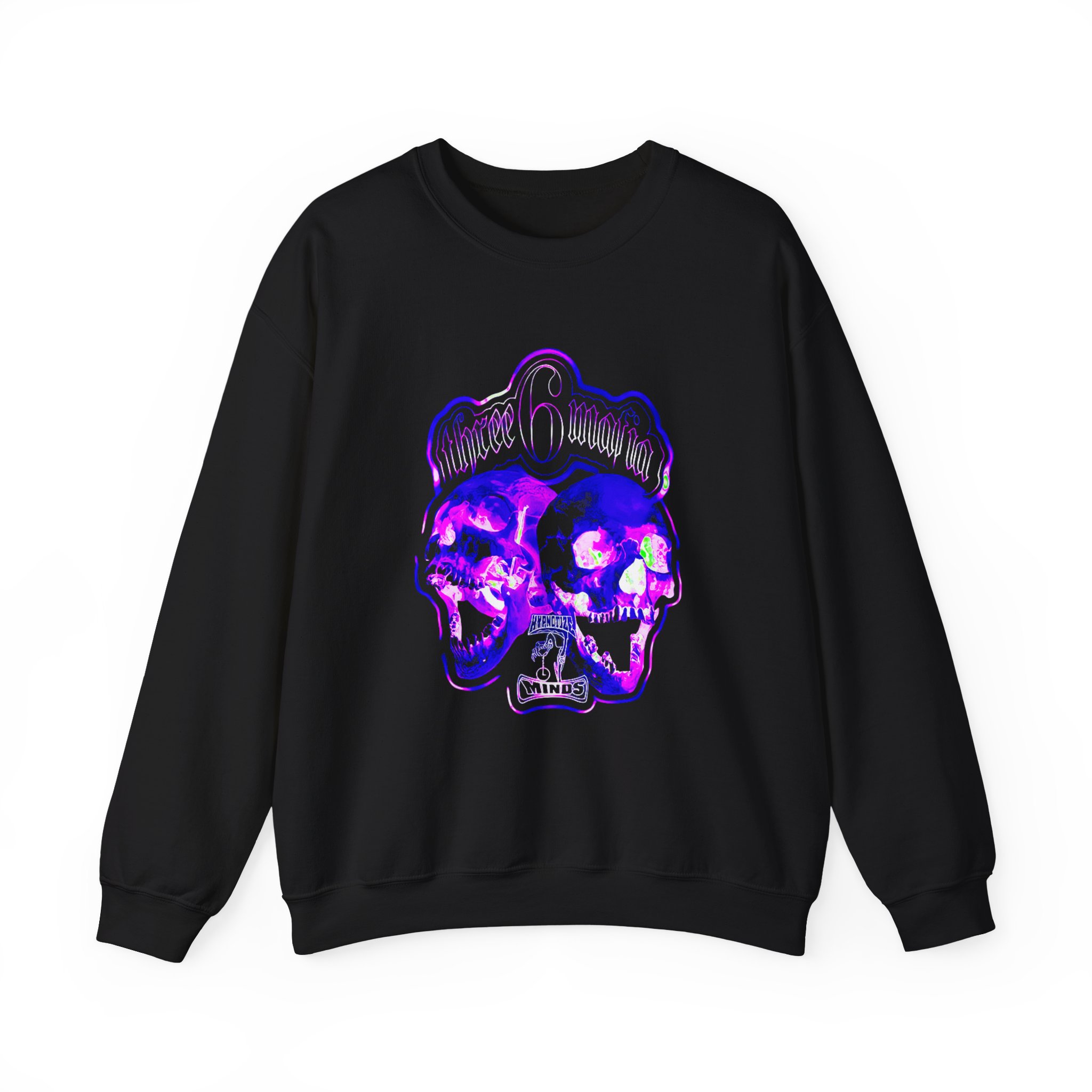 Three 6 Mafia Hard Hittaz Unisex Heavy Blendâ„¢ Crewneck Sweatshirt
