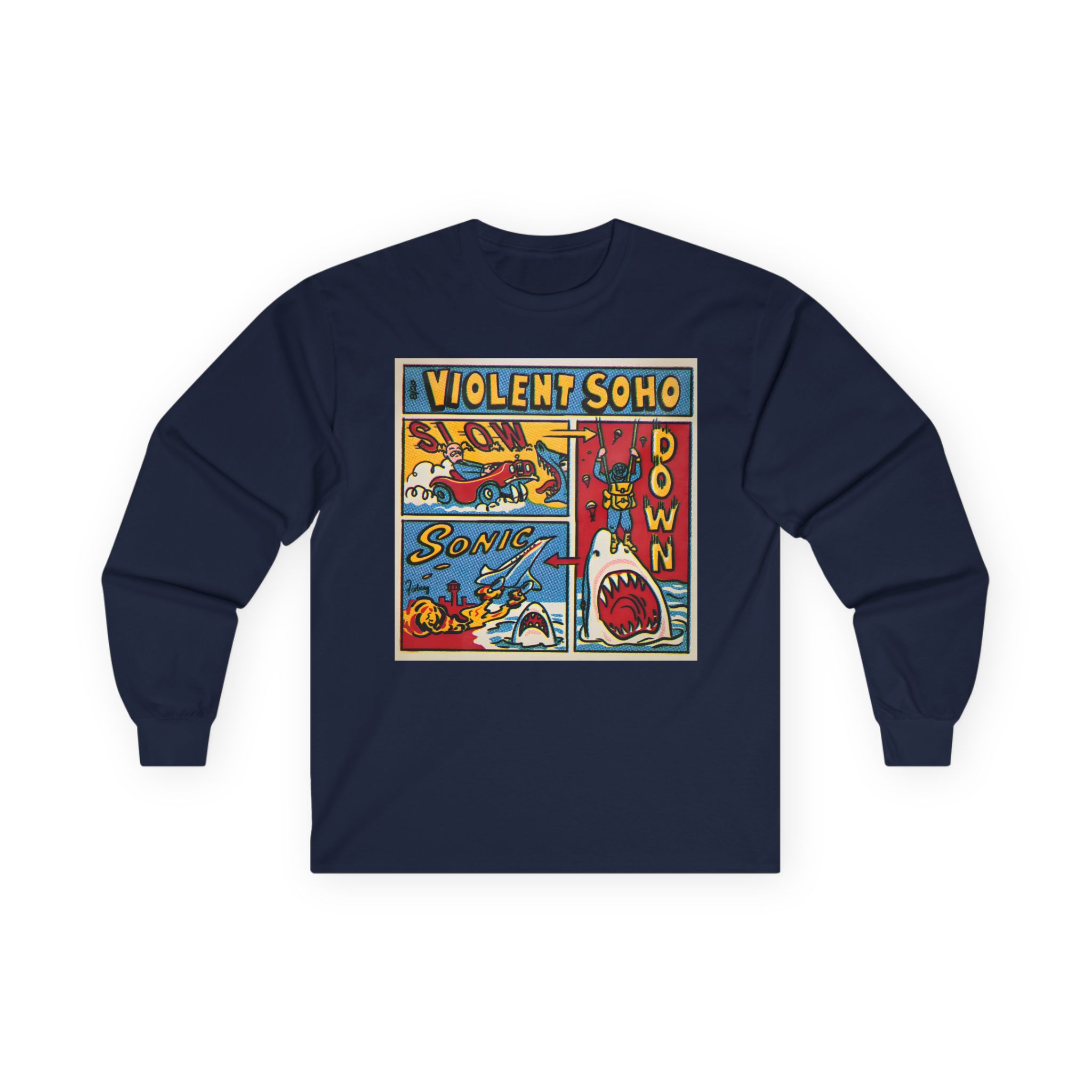 Violent Soho Slow Down Sonic Unisex Ultra Cotton Long Sleeve Tee